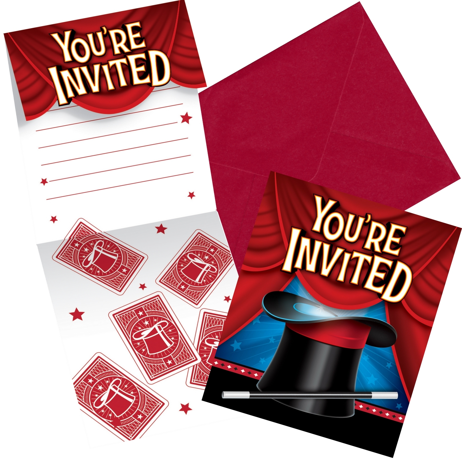 Magic Invitations (Pack of 8)