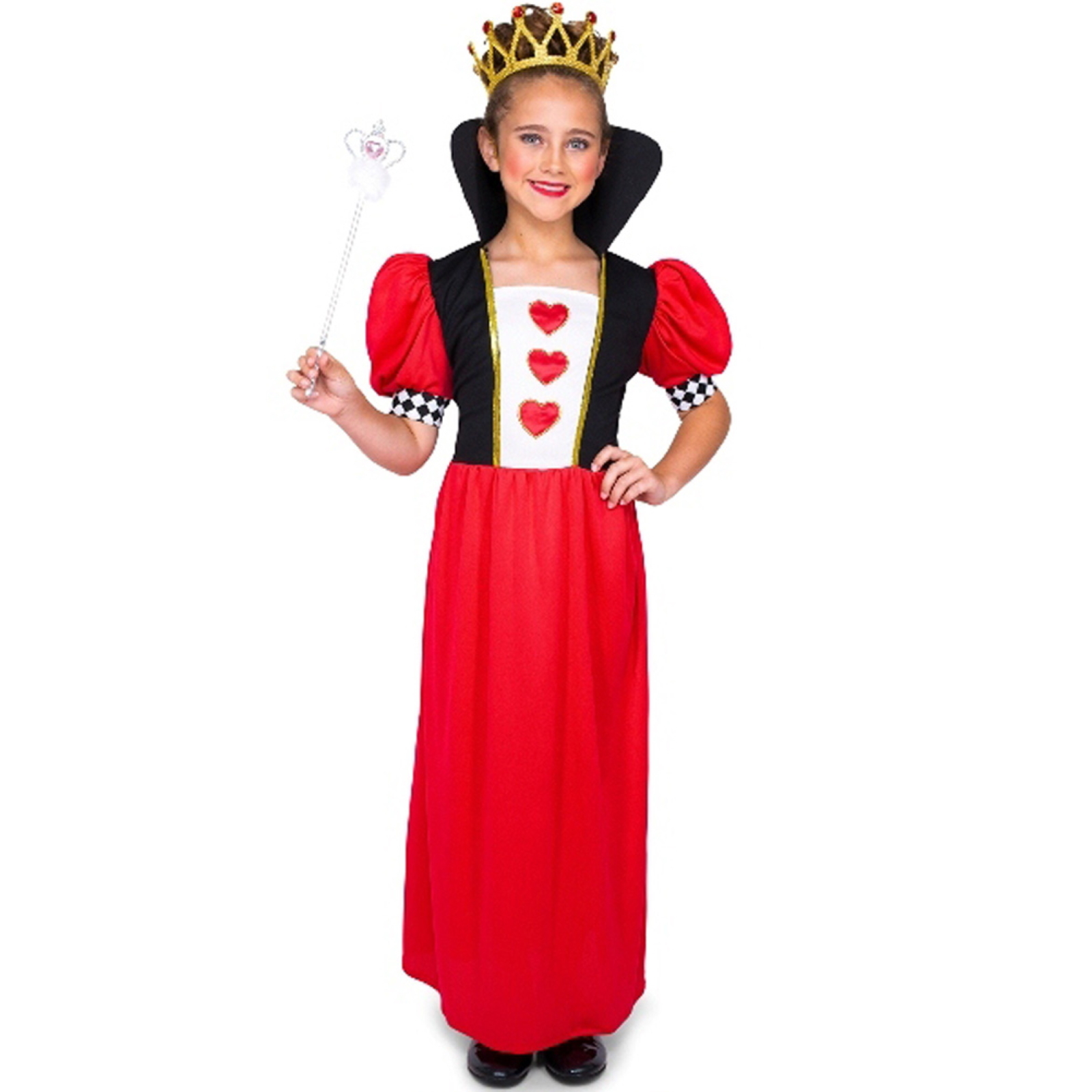 Queen of Hearts Girl Childs Costume Large