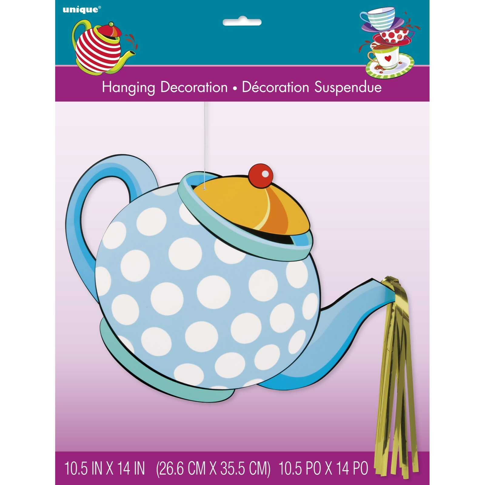 Mad Hatter Tea Pot Hanging Decoration