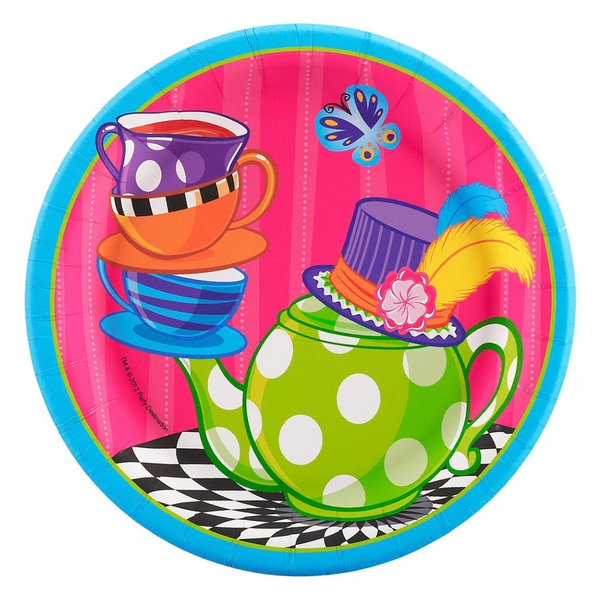 Alice in Wonderland Tea Party Small Paper Plates (Pack of 8)
