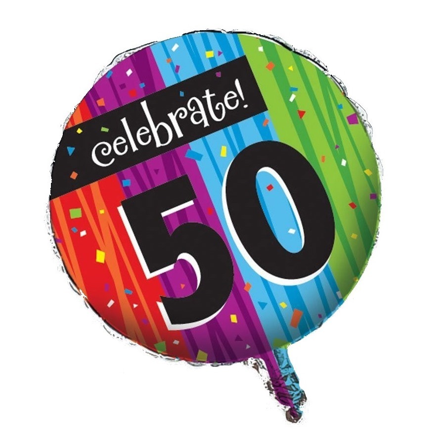 Milestone Celebrations 50th Birthday Helium Balloon