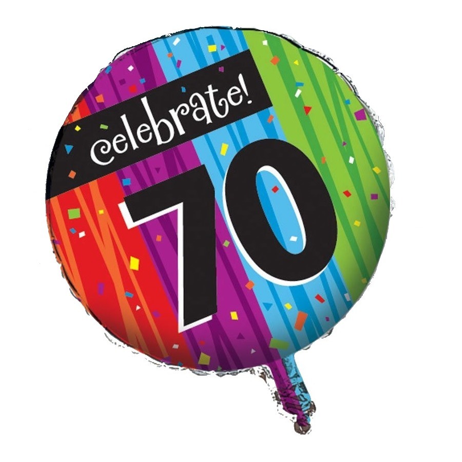 Milestone Celebrations 70th Birthday Helium Balloon