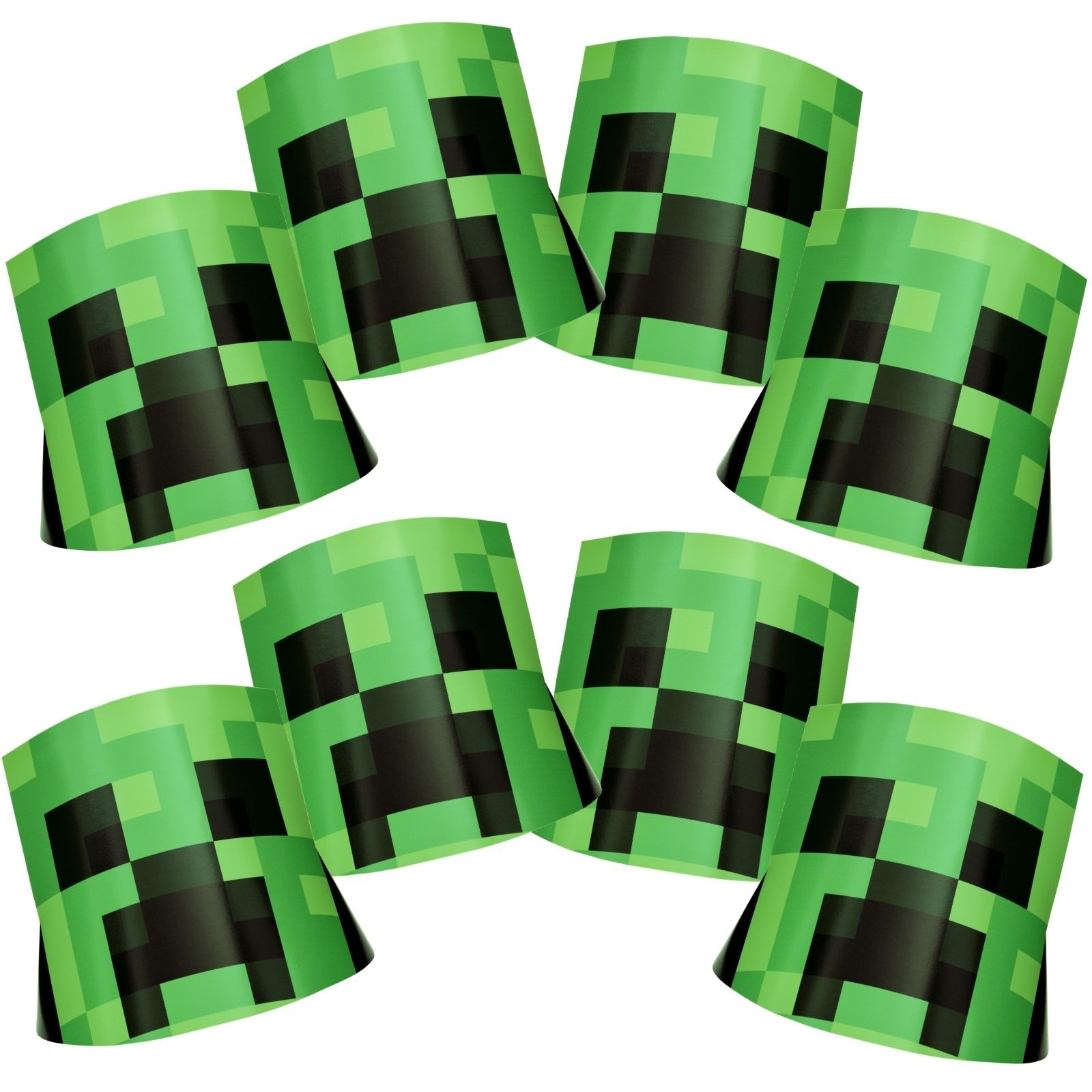 Minecraft Party Hats (Pack of 8)