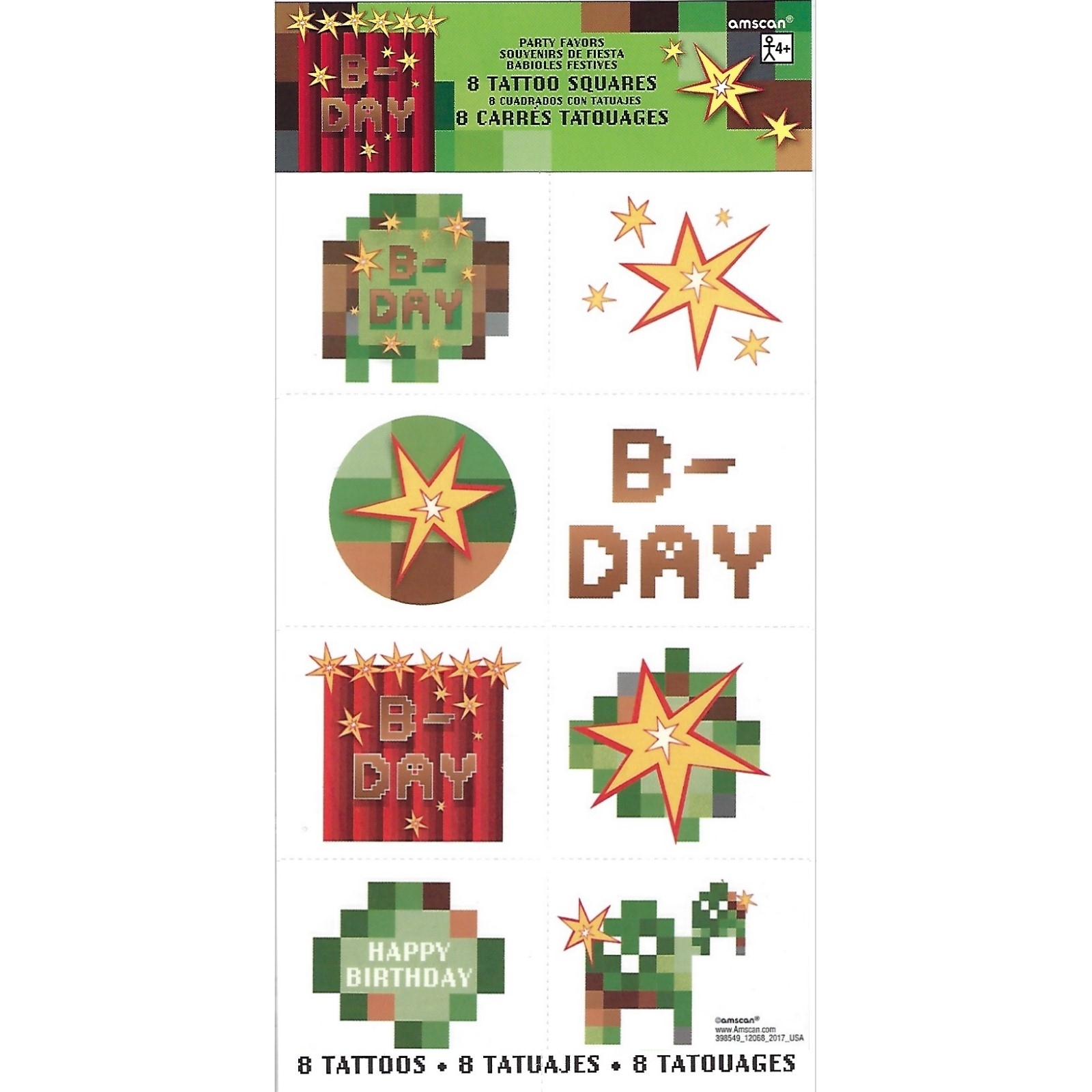 TNT Party Tattoos (1 Sheet)