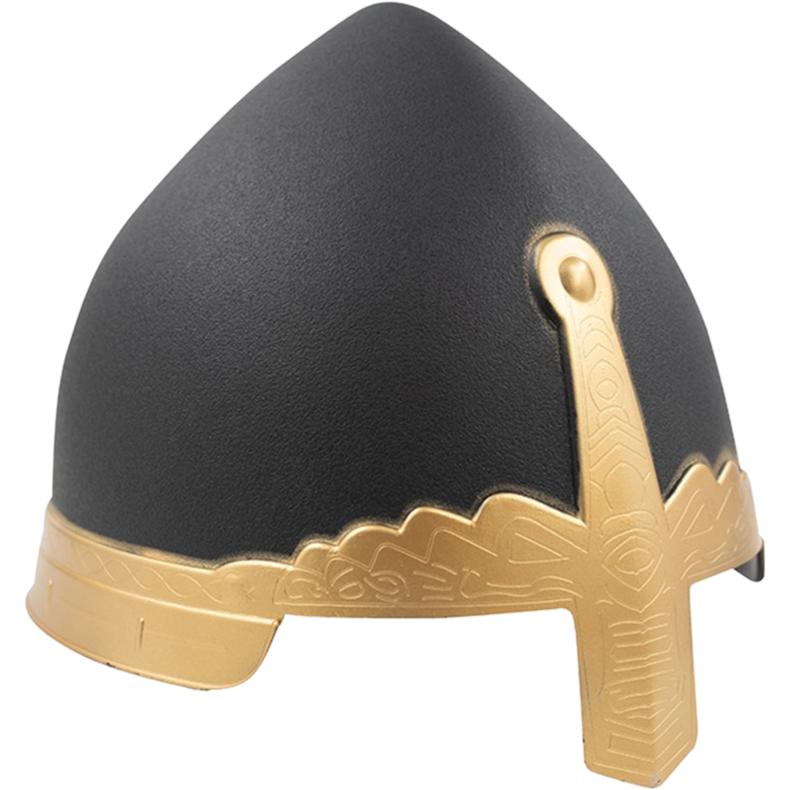 Gold and Black Knight Helmet