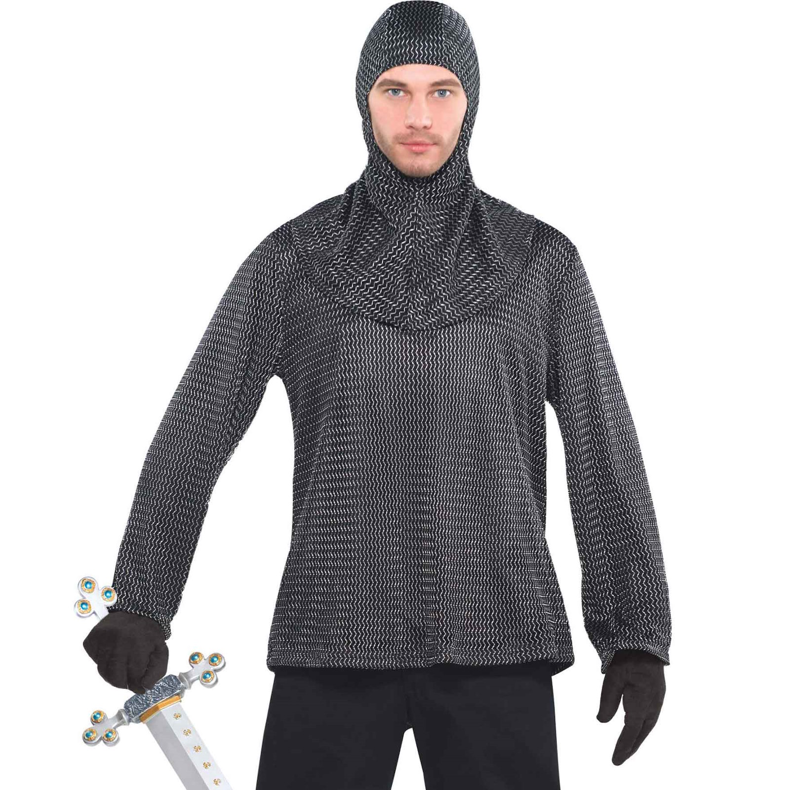 Knights Chainmail Style Top and Hood