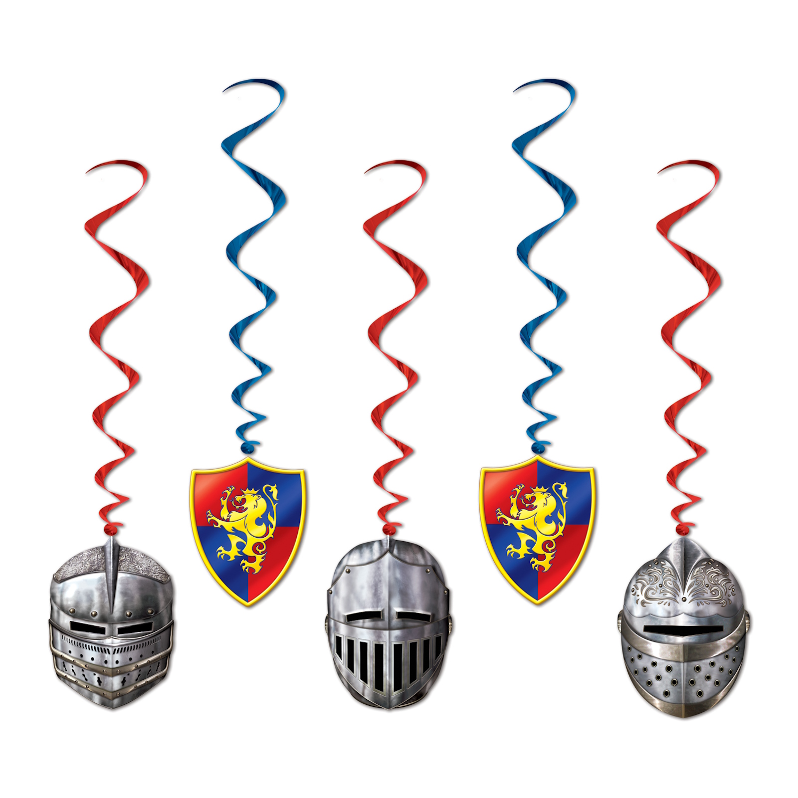 Medieval Swirl Decorations (Pack of 5)
