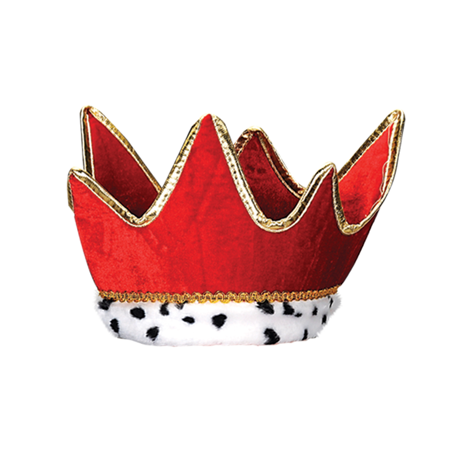 Plush Royal Kings Crown Red