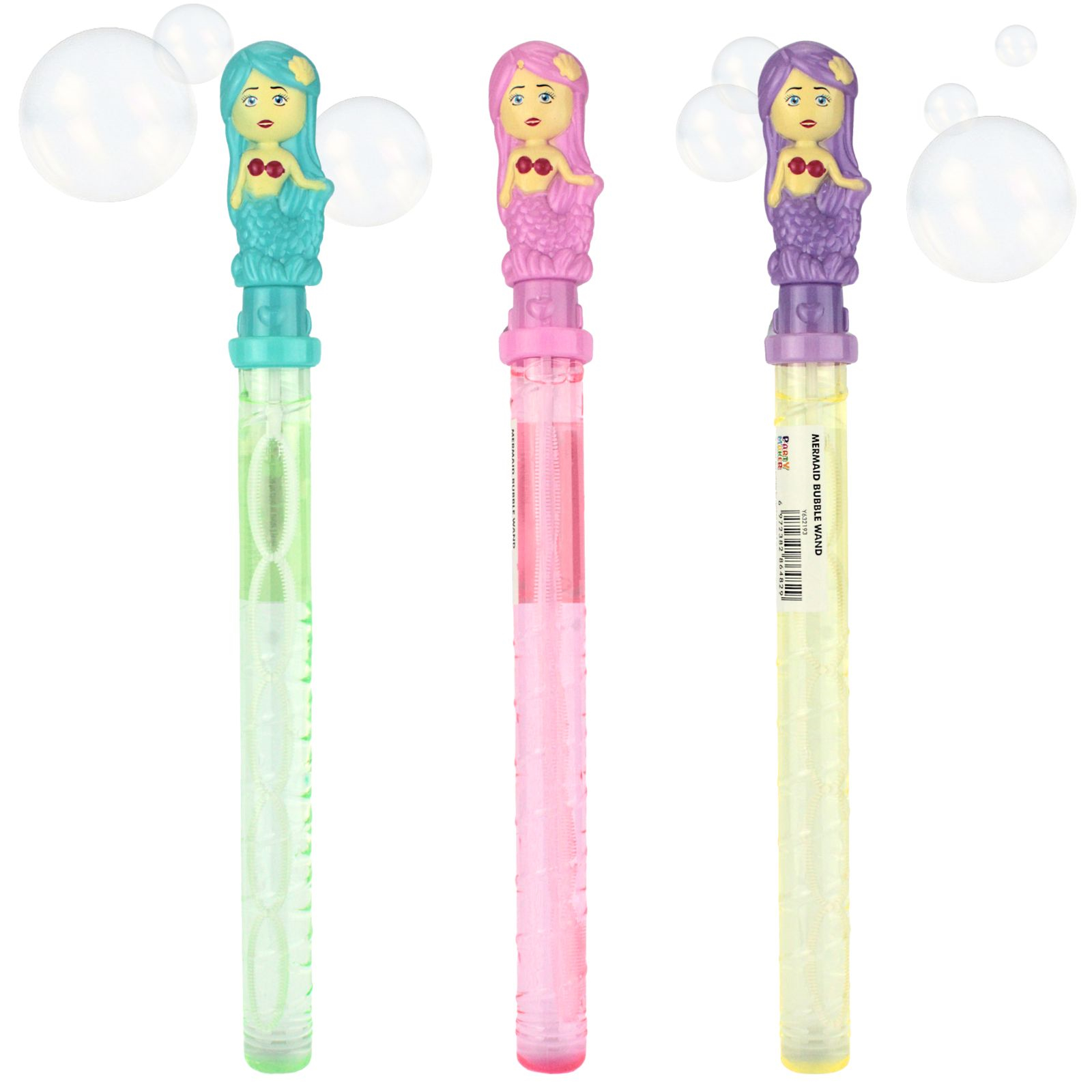37cm Mermaid Bubble Wand Assorted