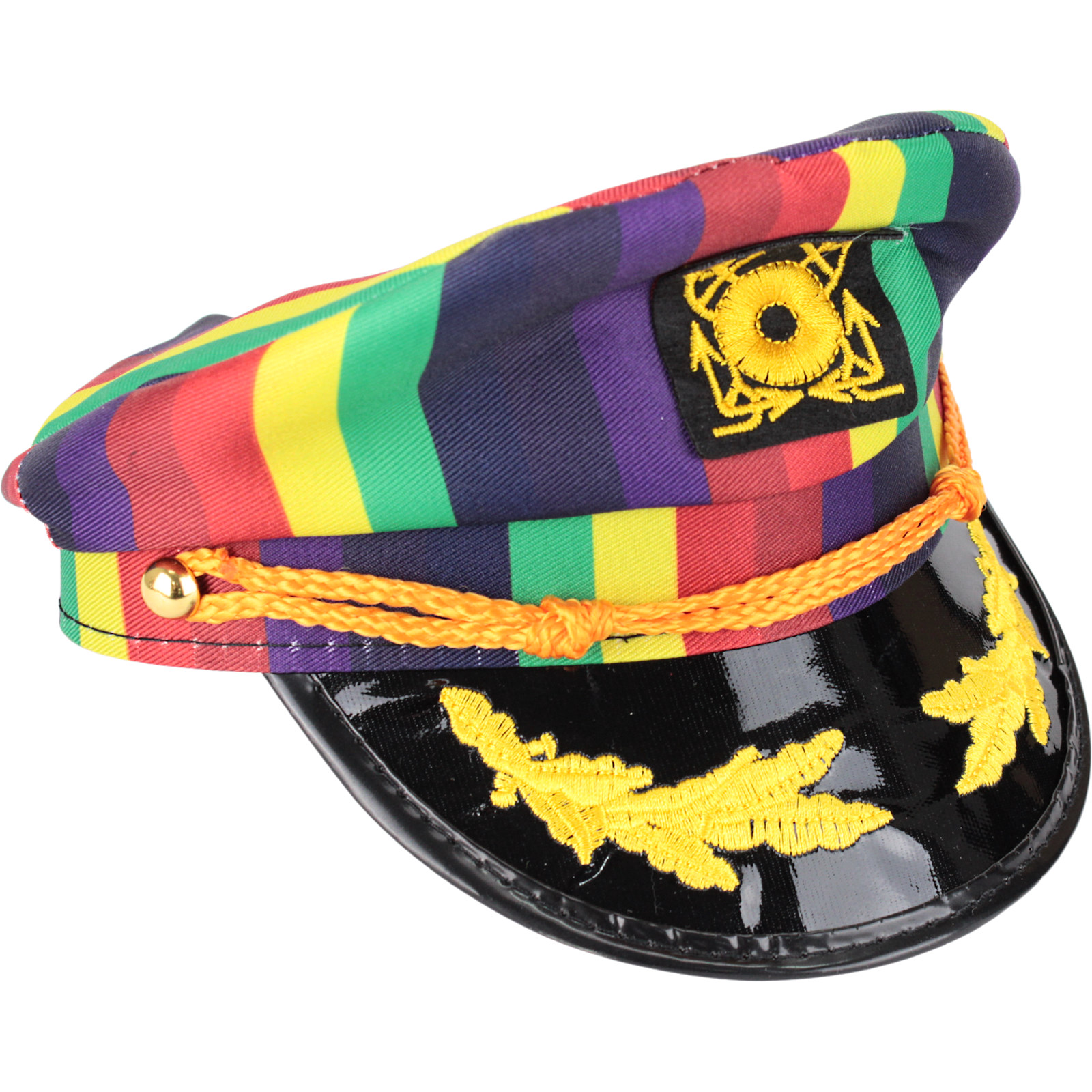 Adult Rainbow Captain Hat 