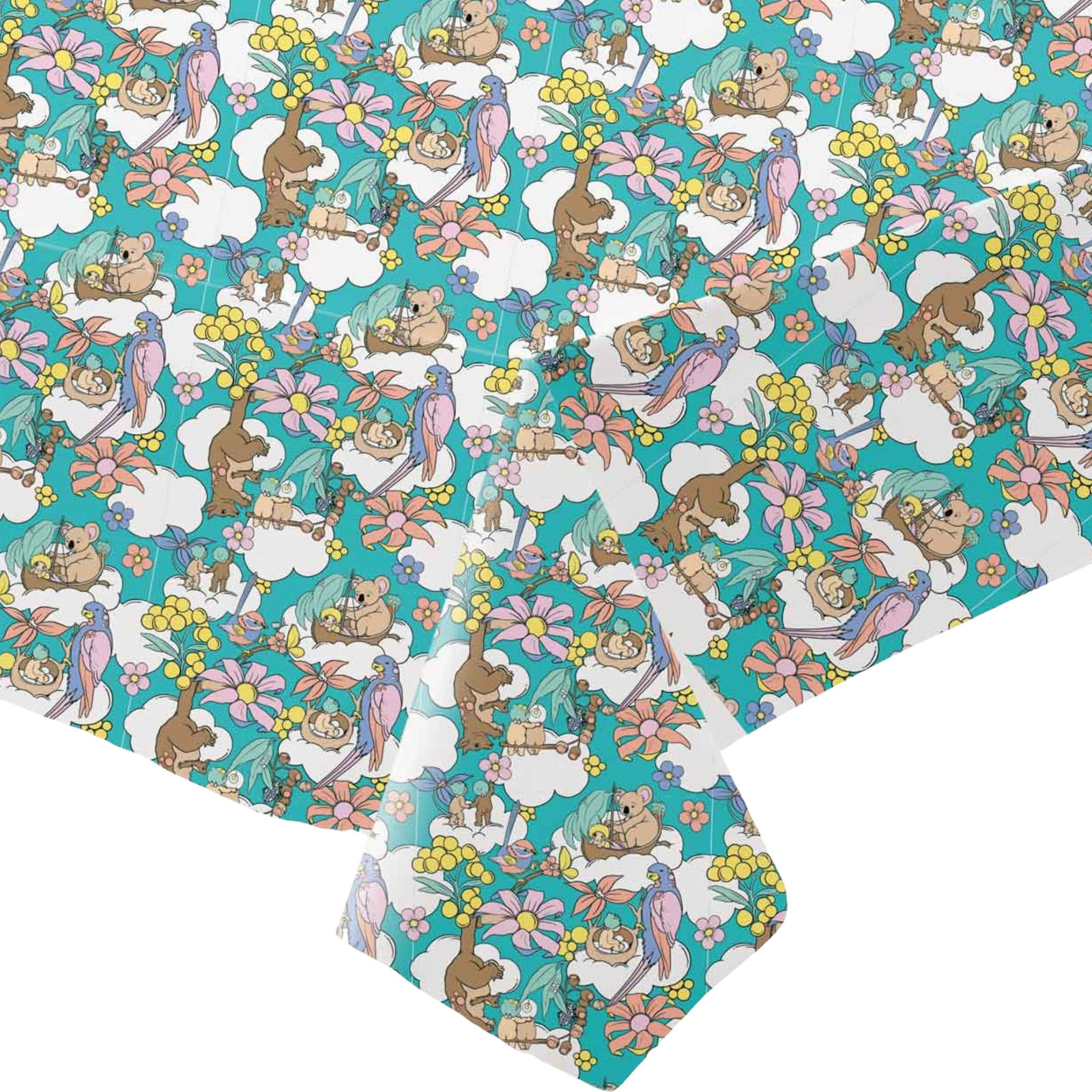 May Gibbs and Kasey Rainbow Paper Tablecloth