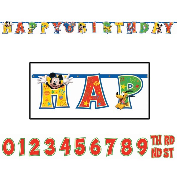 Mickey Mouse Jumbo Add an Age Banner Kit
