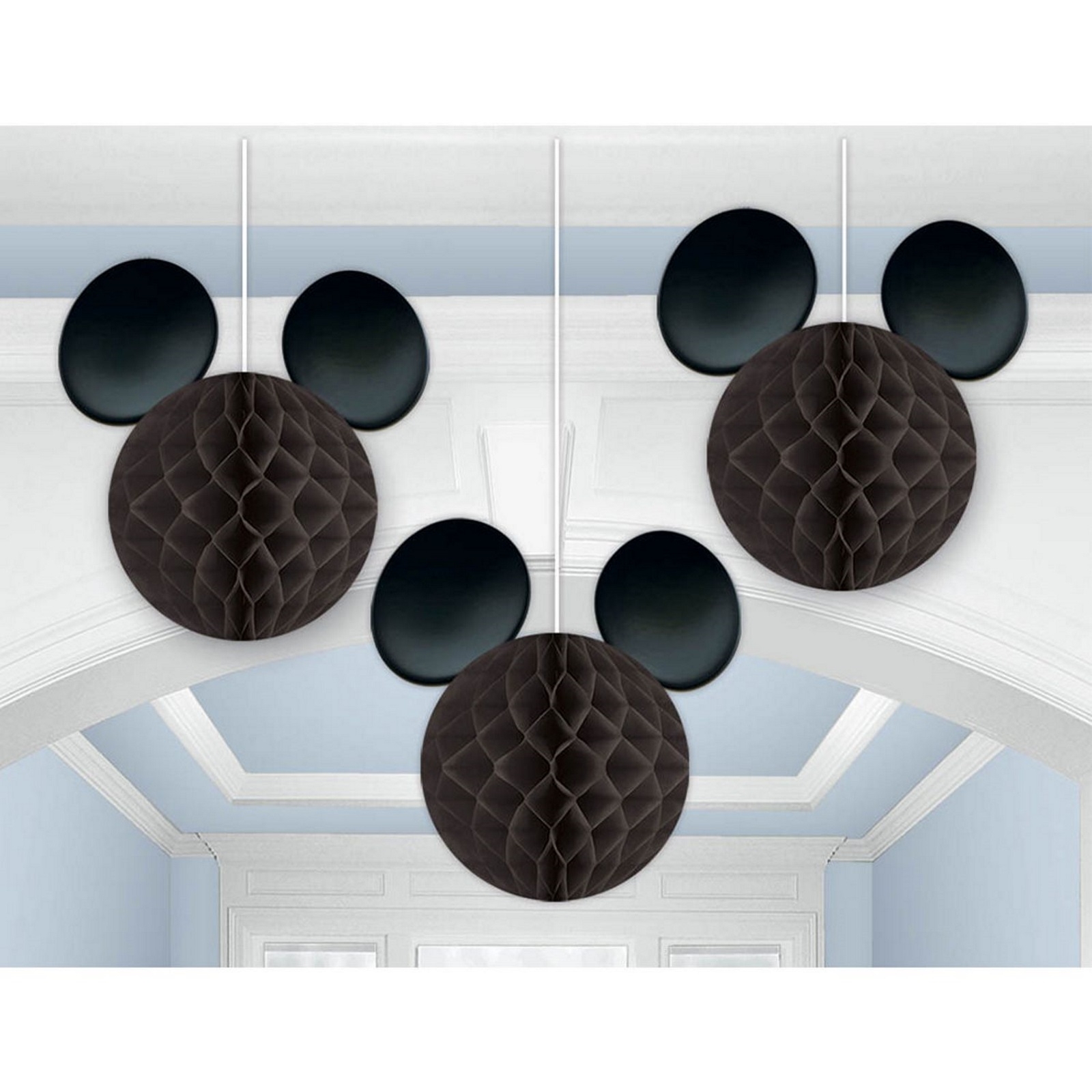 Mickey Mouse Honeycomb Decorations (Pack of 3)