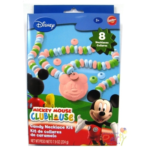 Mickey Mouse Candy Necklace Kit (Pack of 8)