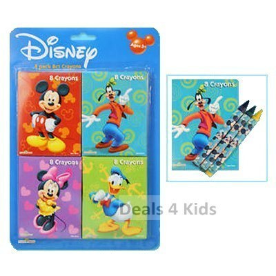 Mickey Mouse Crayons (4 Packs)