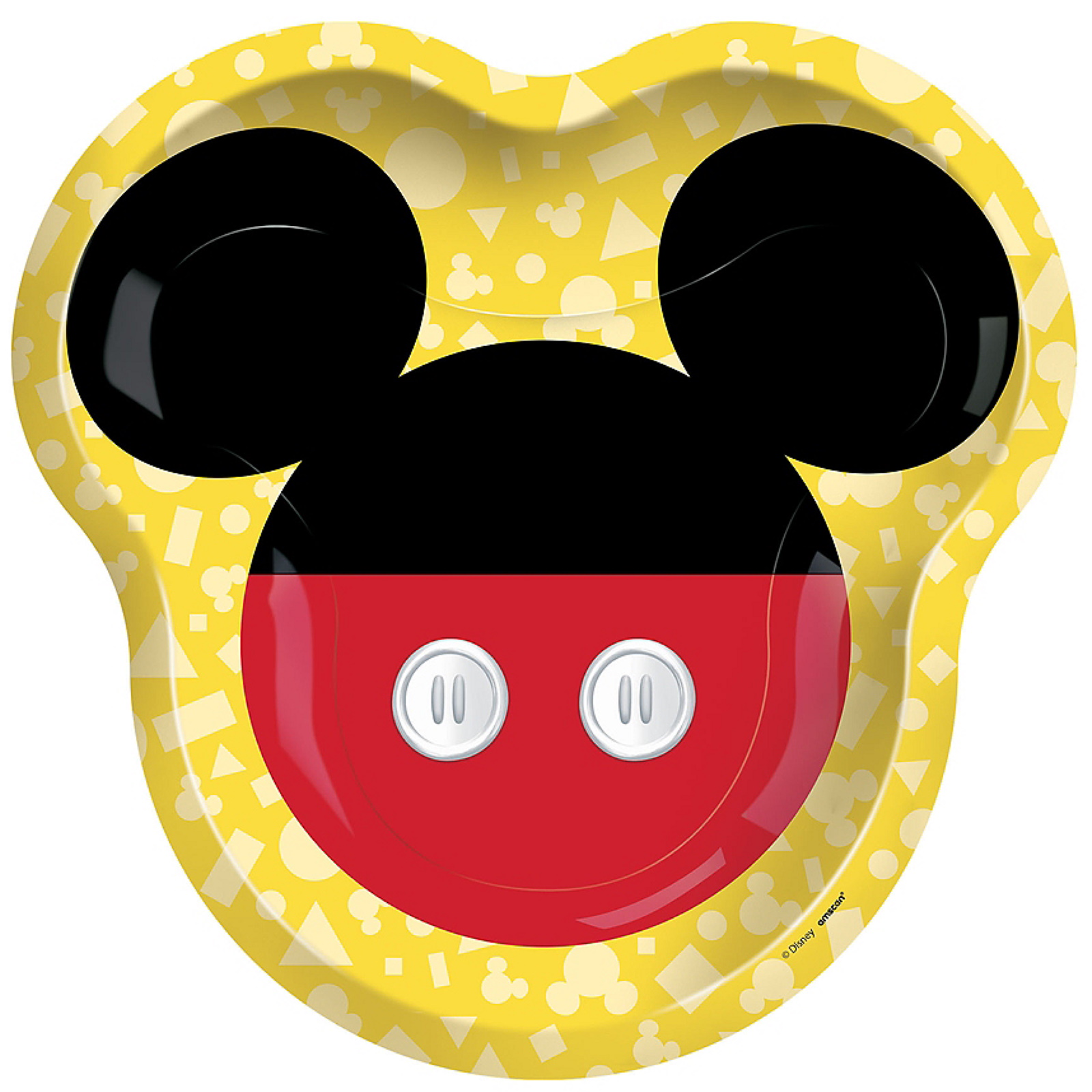Mickey Mouse Forever Shaped Large Paper Plates (Pack of 8)