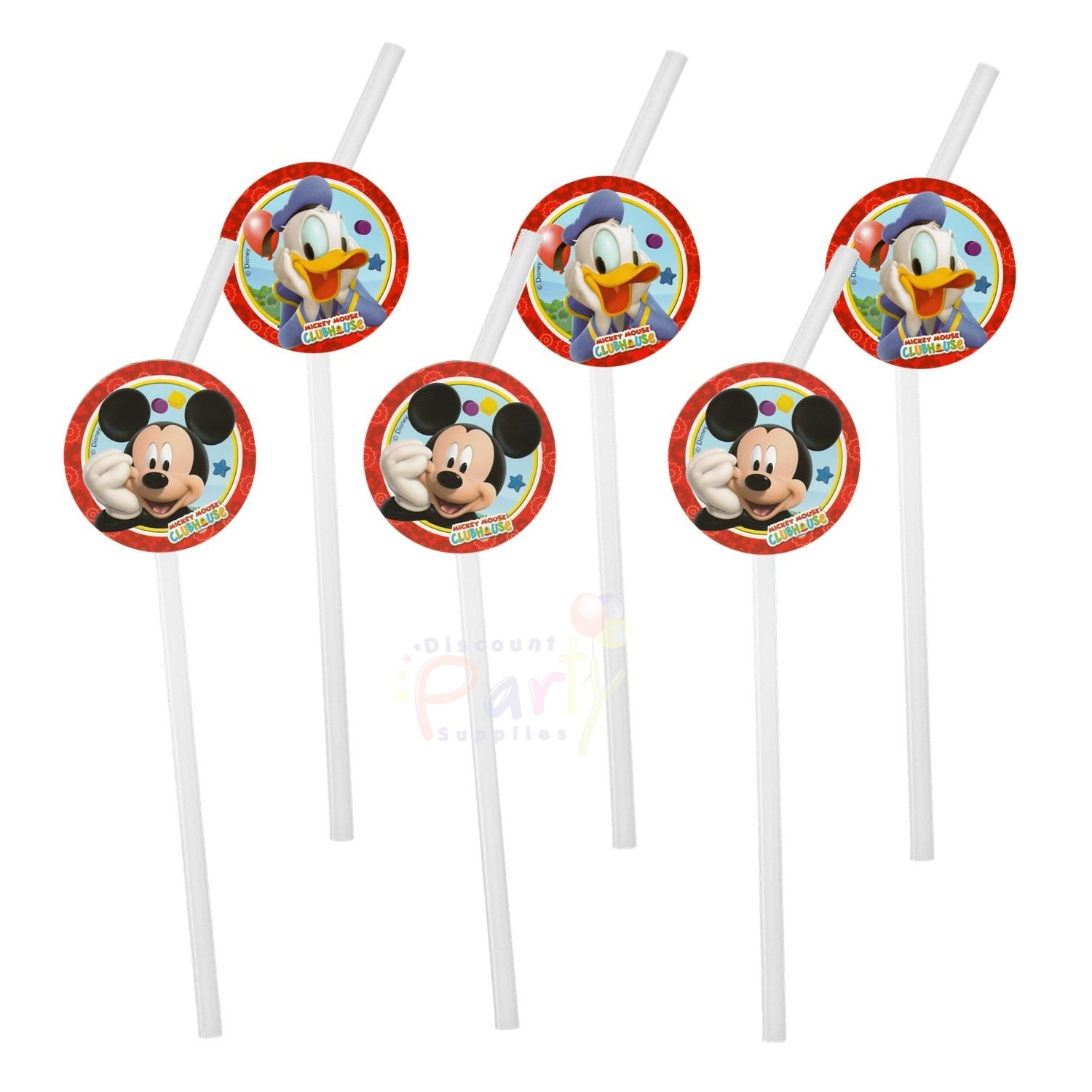 Mickey Mouse Clubhouse Straws (Pack of 6)