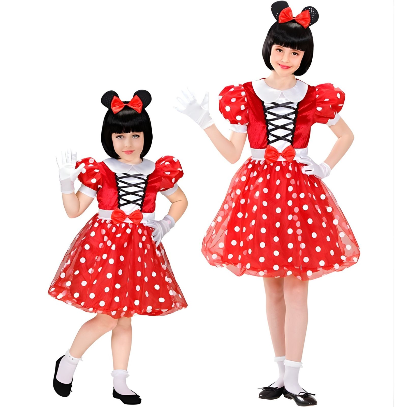 Mouse Polka Dot Girls Costume 5-7 Years
