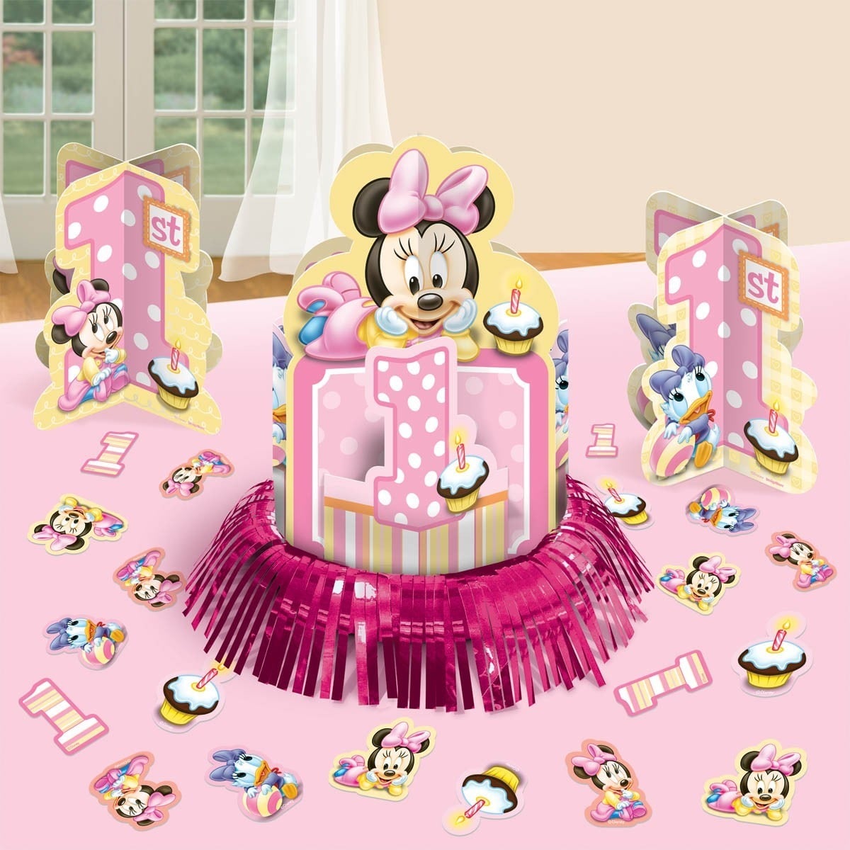 Minnie Mouse 1st Birthday Table Decorating Kit