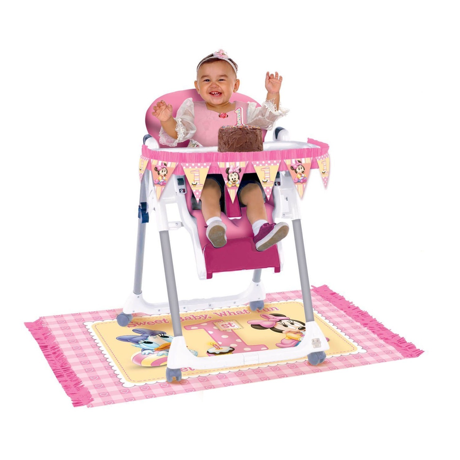 Minnie Mouse 1st Birthday High Chair Decorating Kit