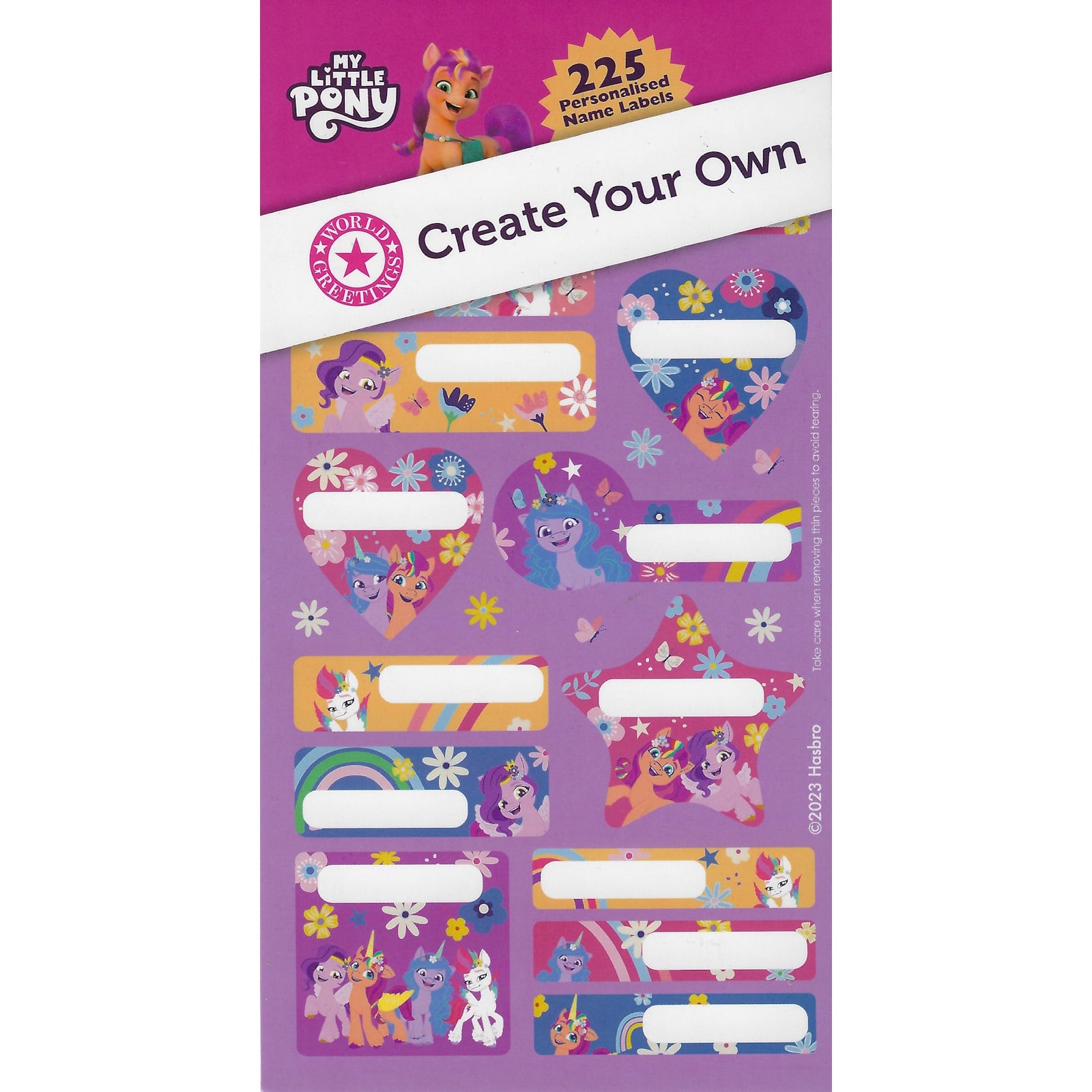 My Little Pony Create Your Own Name Labels Sticker Book (15 Sheets)