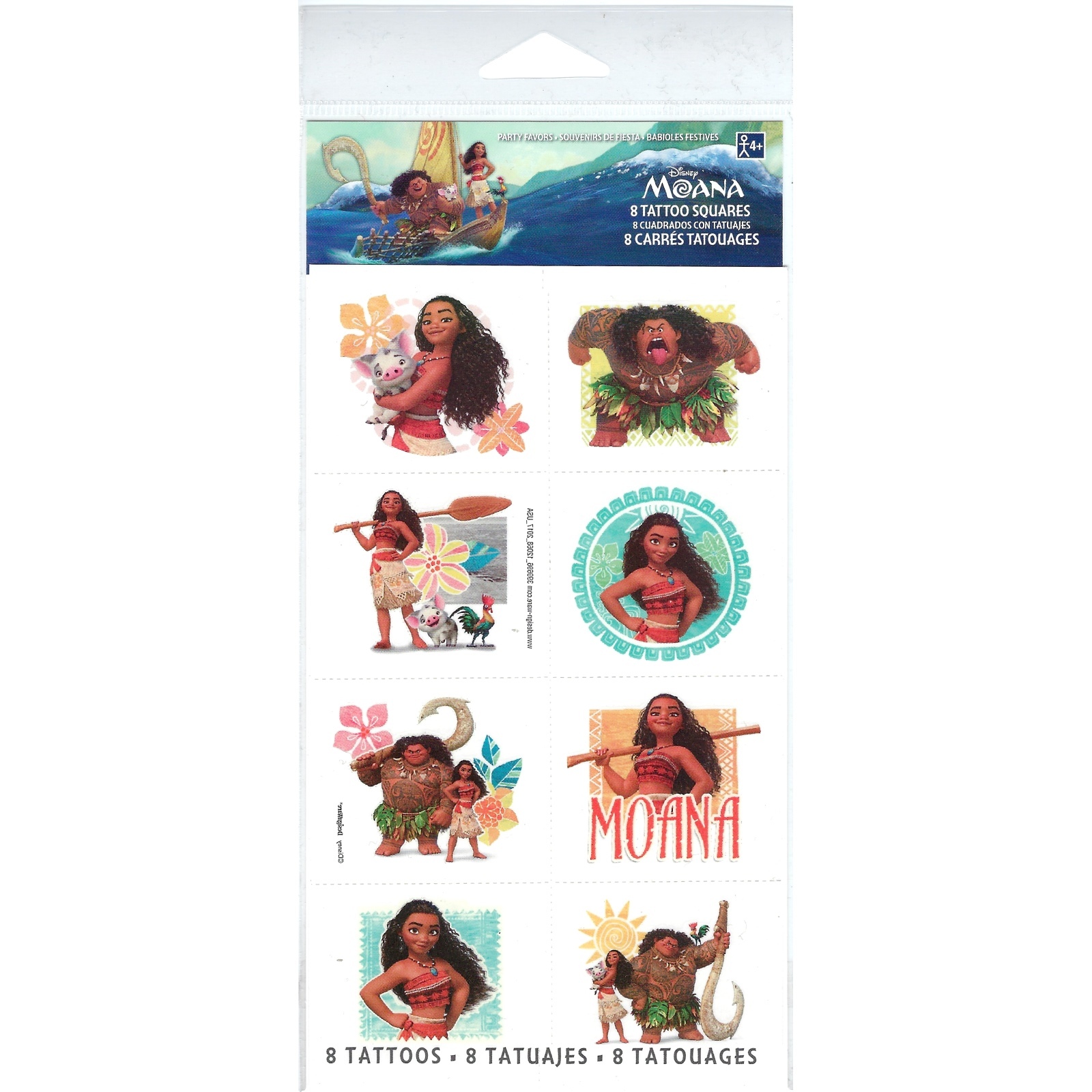 Moana Tattoos (1 Sheet)