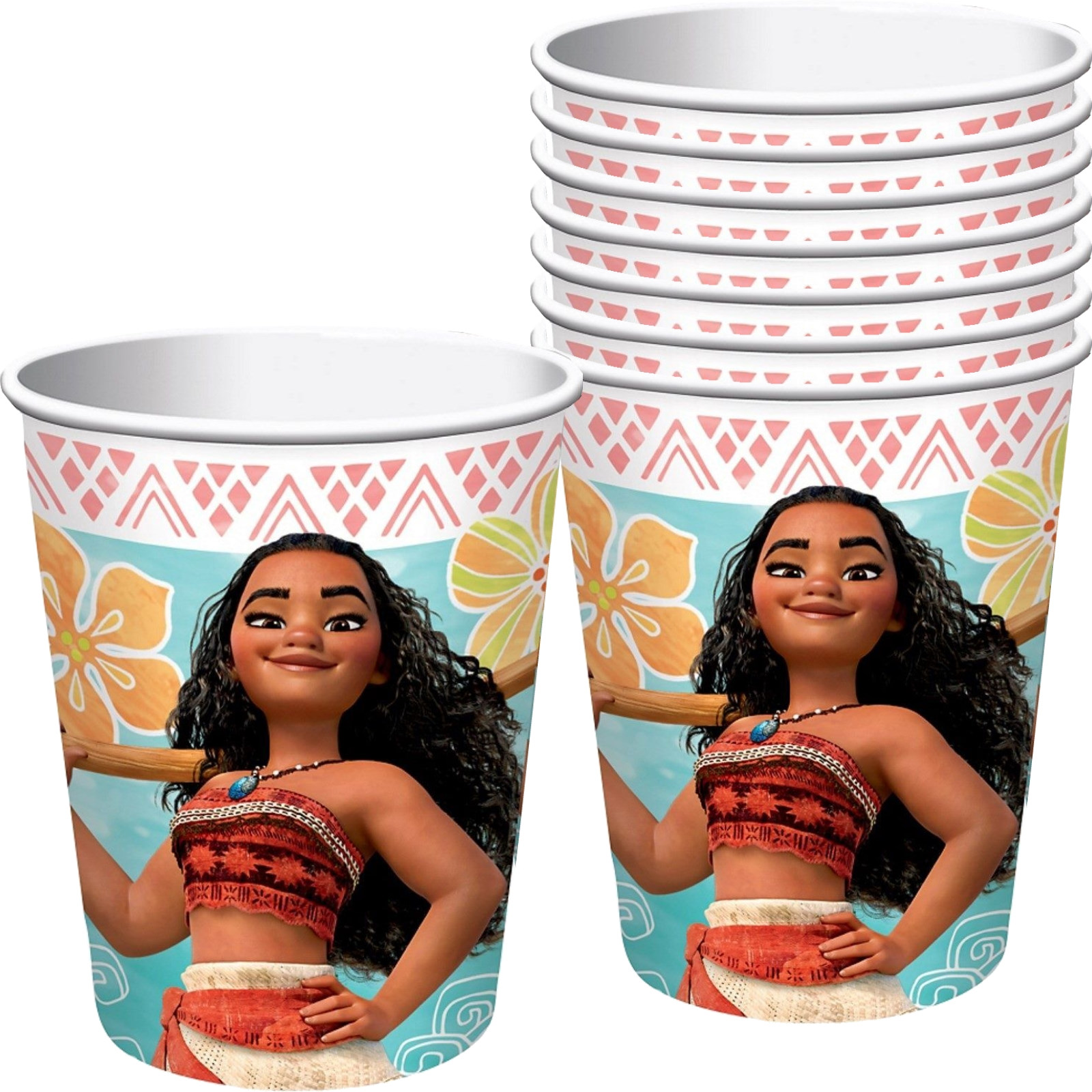 Disney Moana Paper Cups 266ml (Pack of 8) 