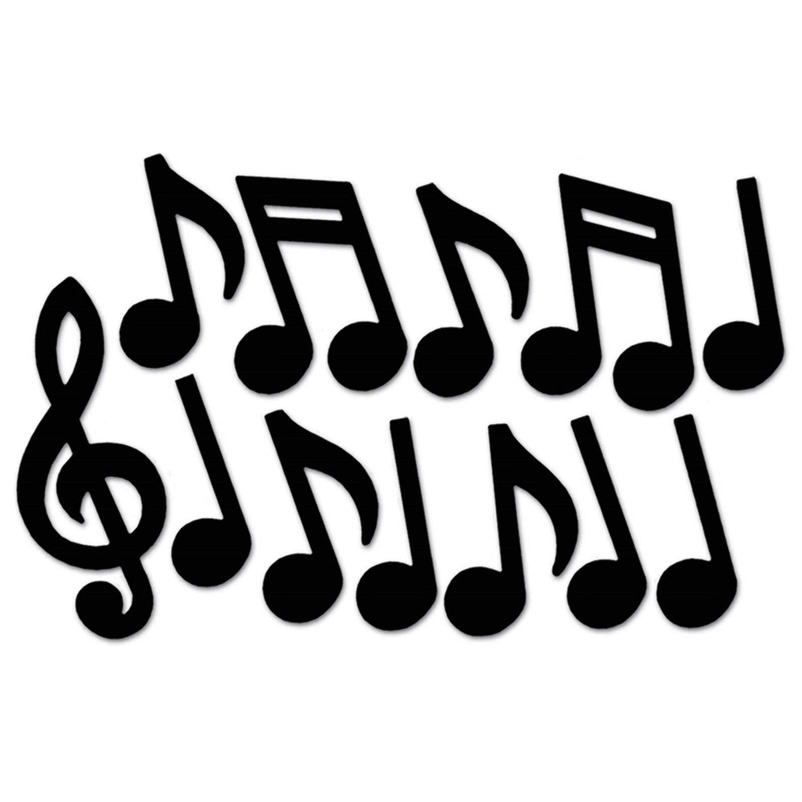 Musical Notes Silhouettes (Pack of 12)