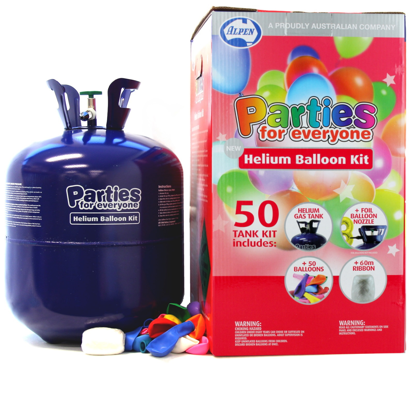 Helium Tank Kit 50 Balloons