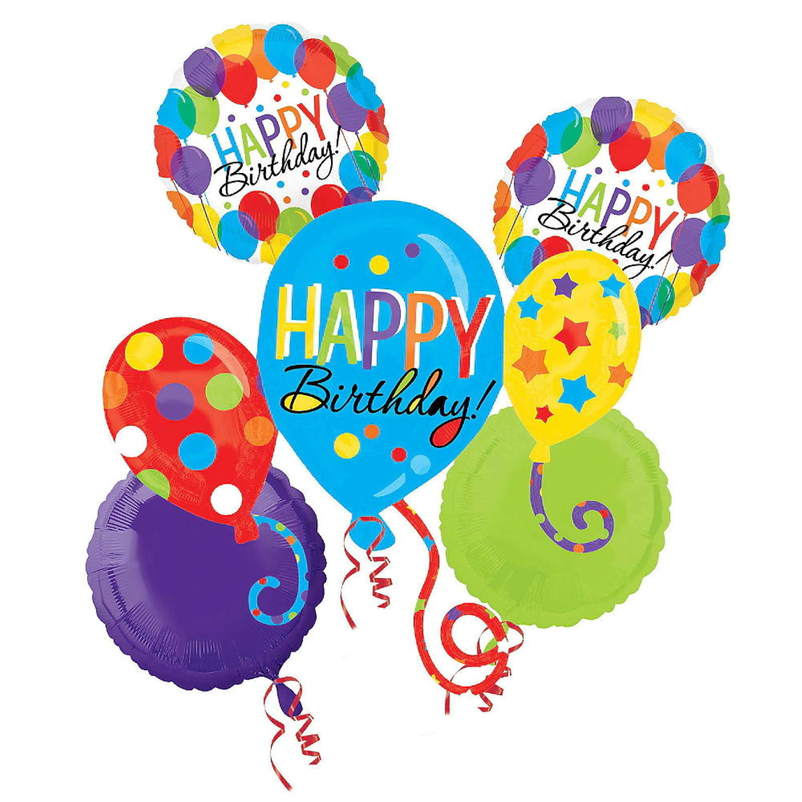 Happy Birthday Helium Balloon Bouquet