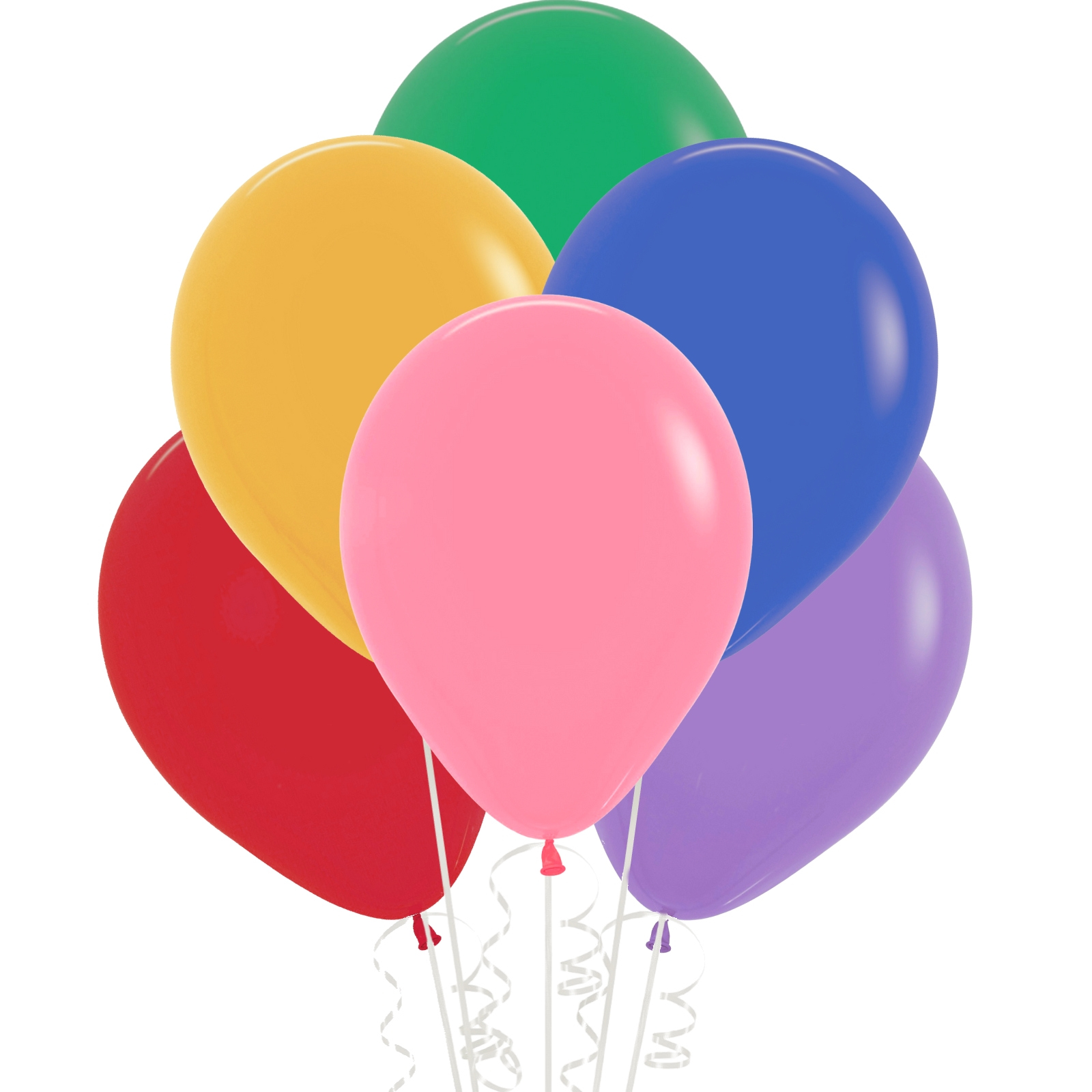Assorted Bright Coloured Latex Balloons 30cm (Pack of 100) 