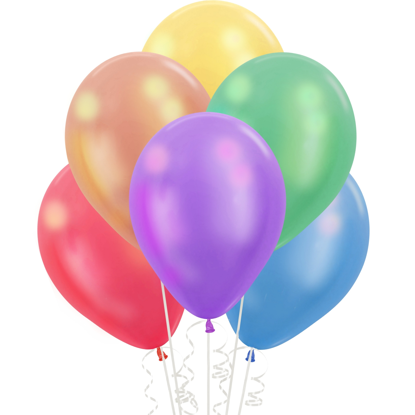 Assorted Metallic Latex Balloons 30cm (Pack of 100)