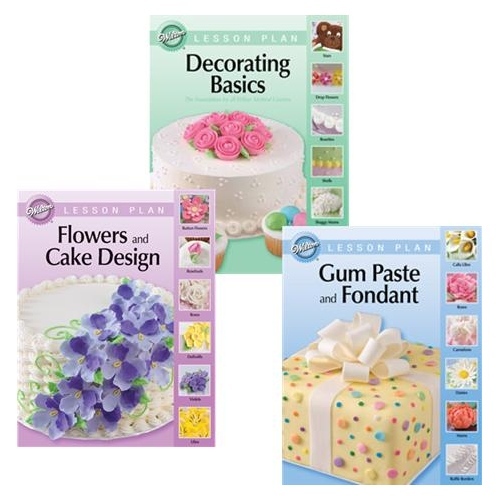 Wilton Cake Decorating Lesson Plan Books 1 2 3 *DAMAGED*