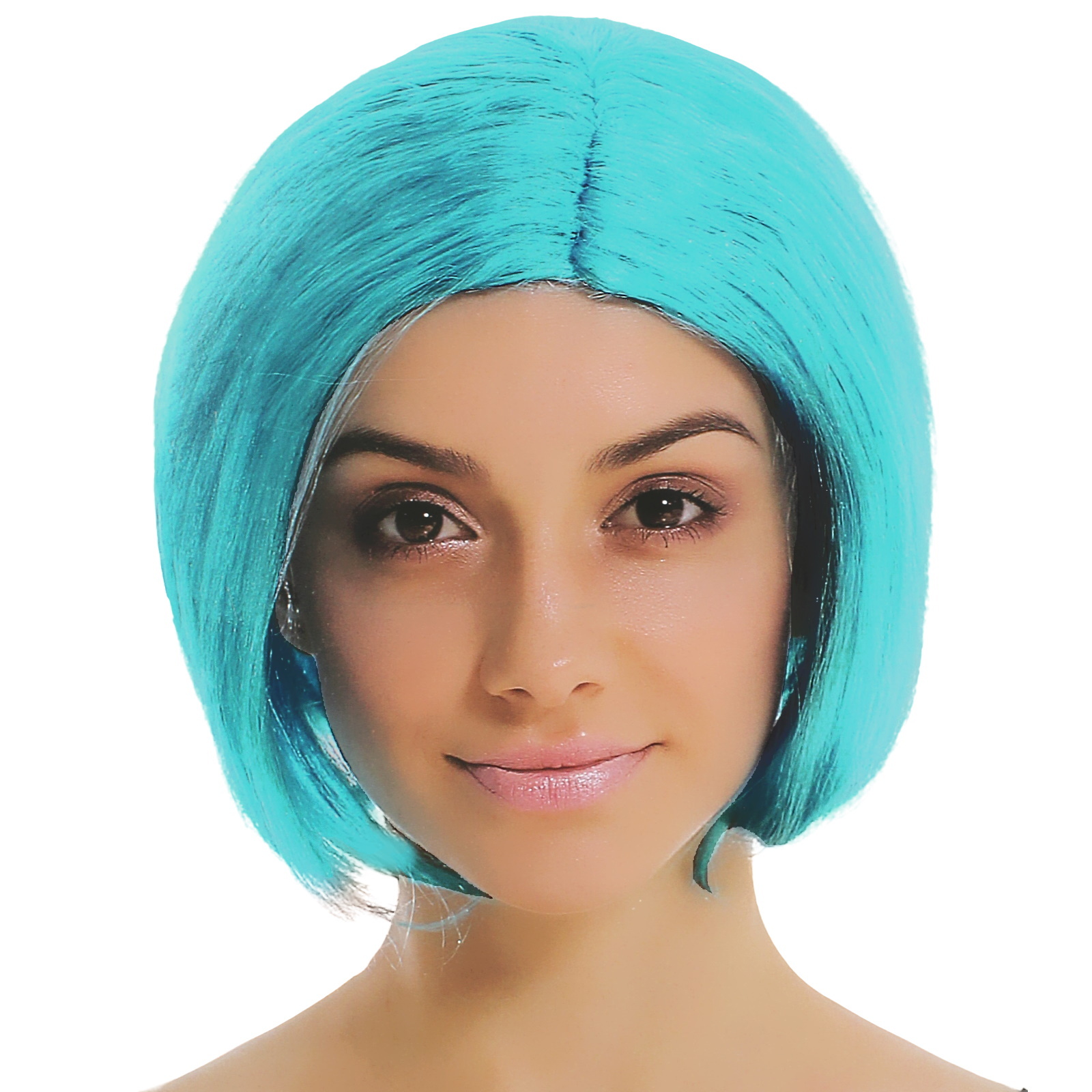 Adult Short Blue Bob Wig