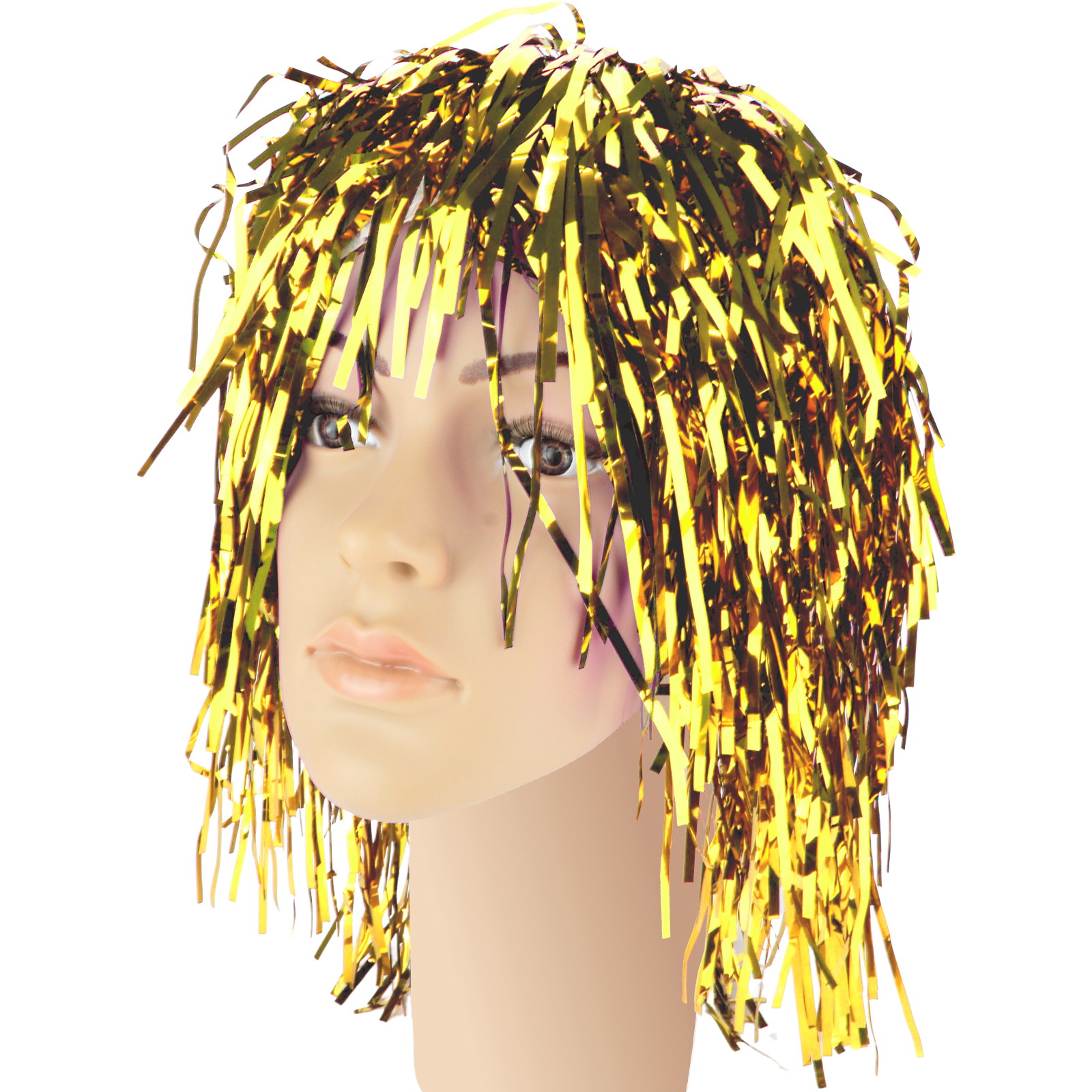 Gold Tinsel Wig