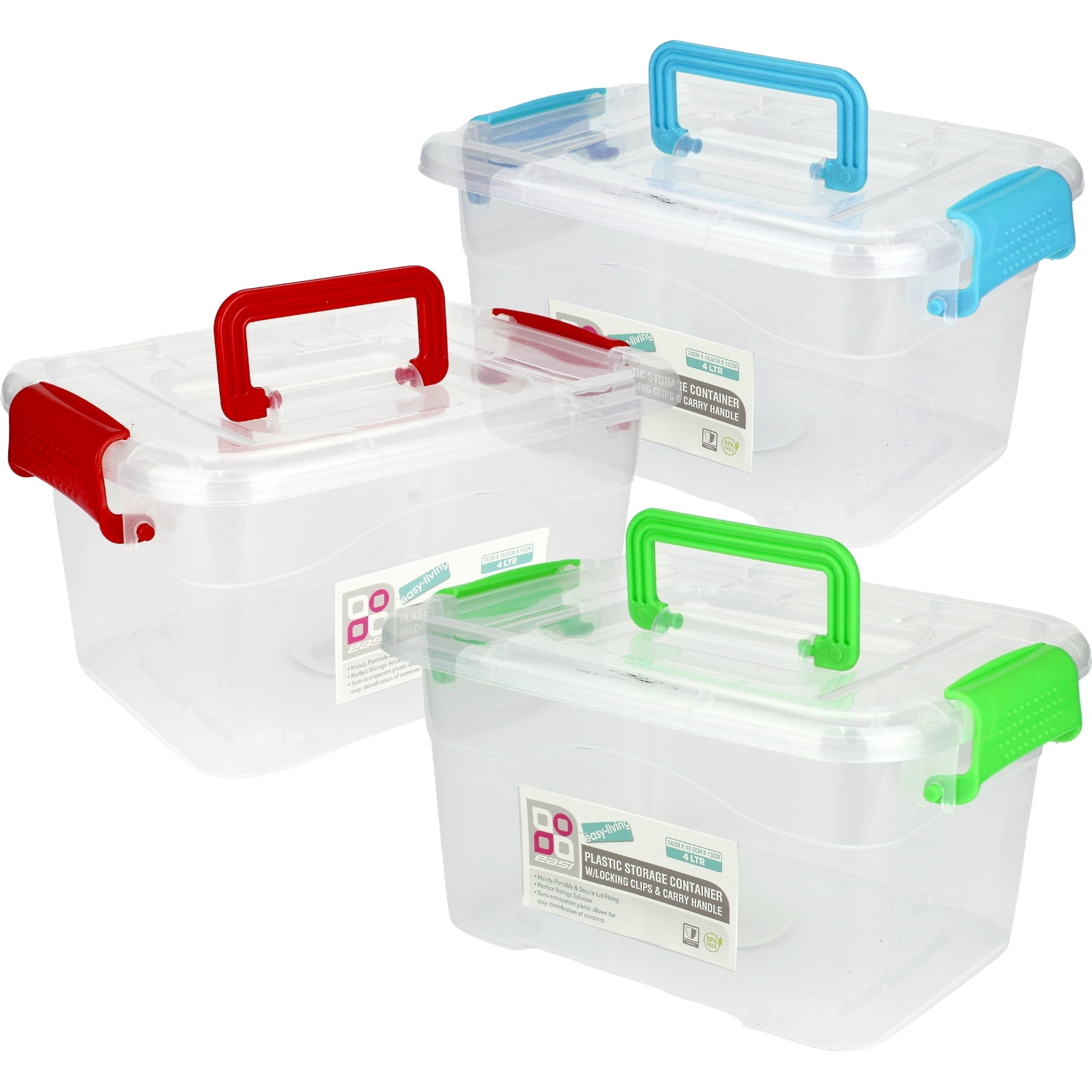 Plastic Portable Storage Container with Lid (4L)