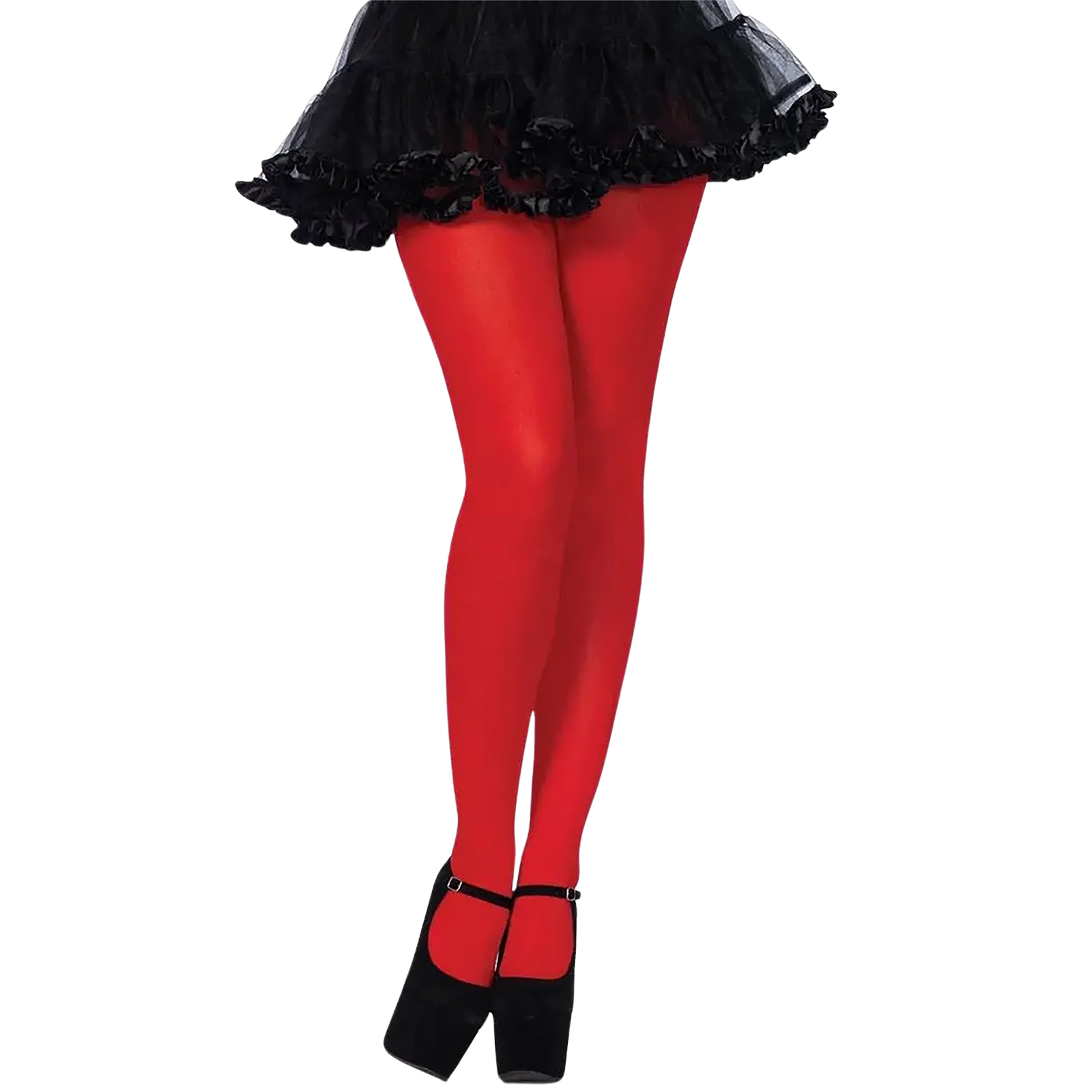 Nylon Adult Tights Red