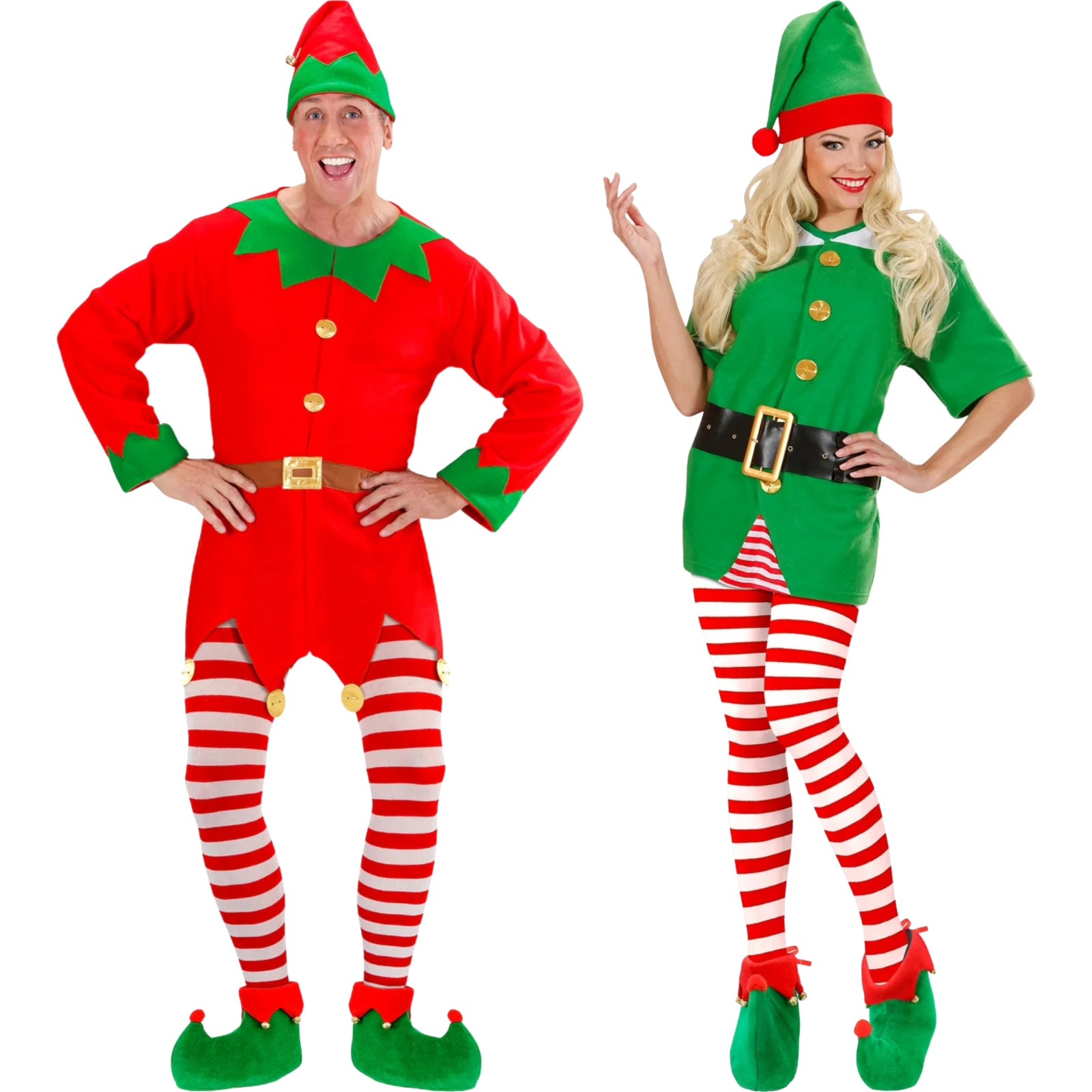 Adult Red and White Striped Stockings Standard