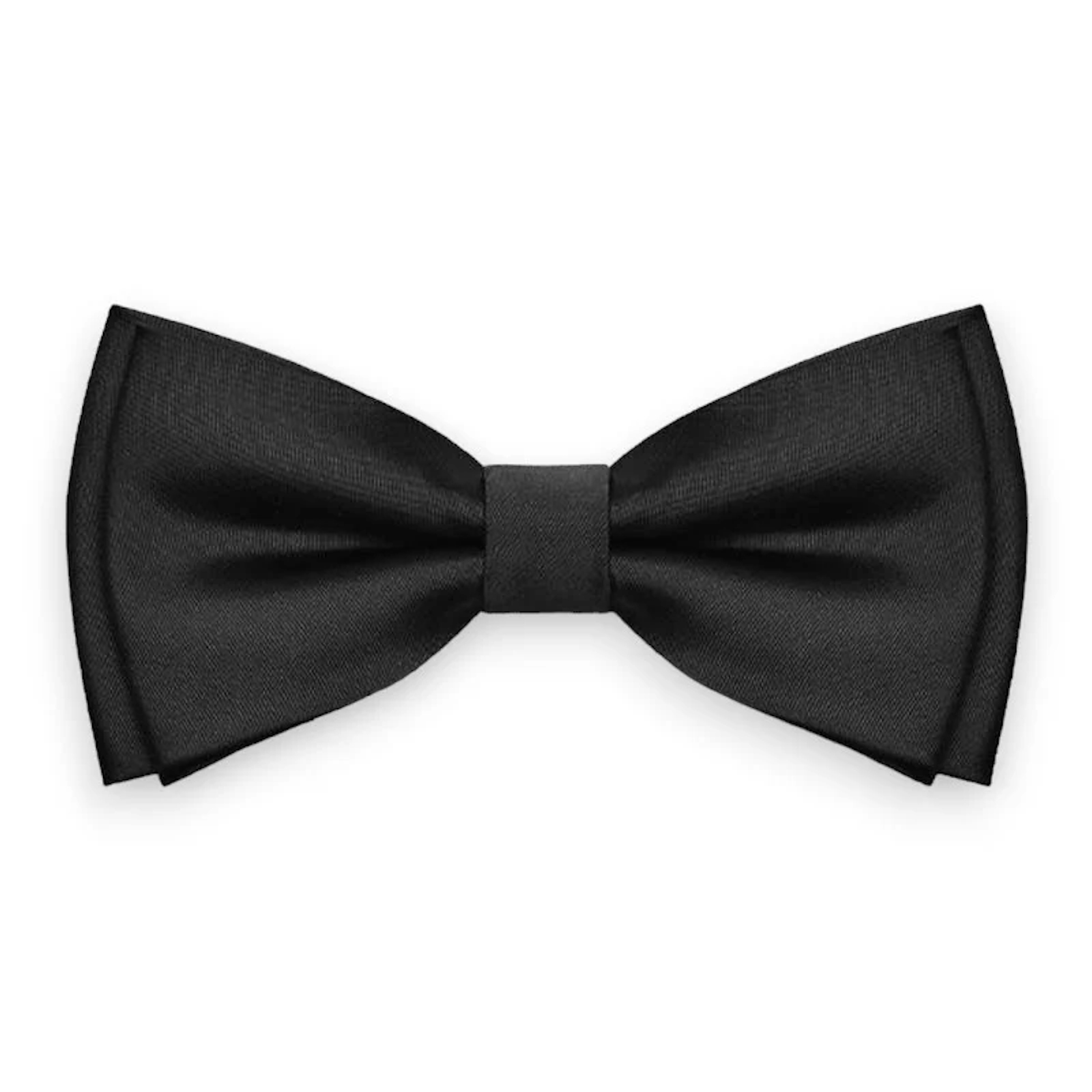 Tales Of Old England Satin Bow Tie on Elastic Adult Black Costume Accessory main image 1