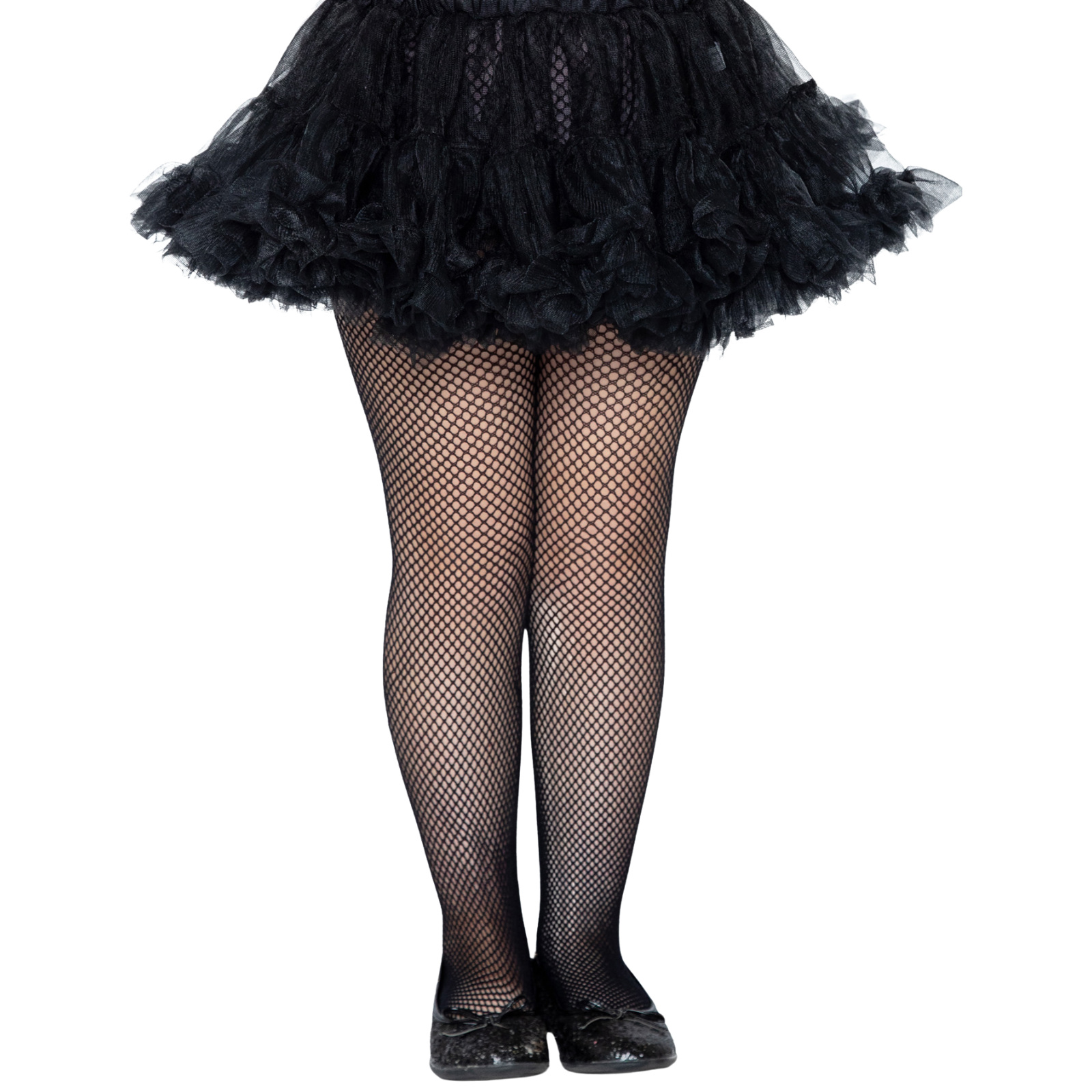 Kids Black Fishnet Tights 7-10 Years