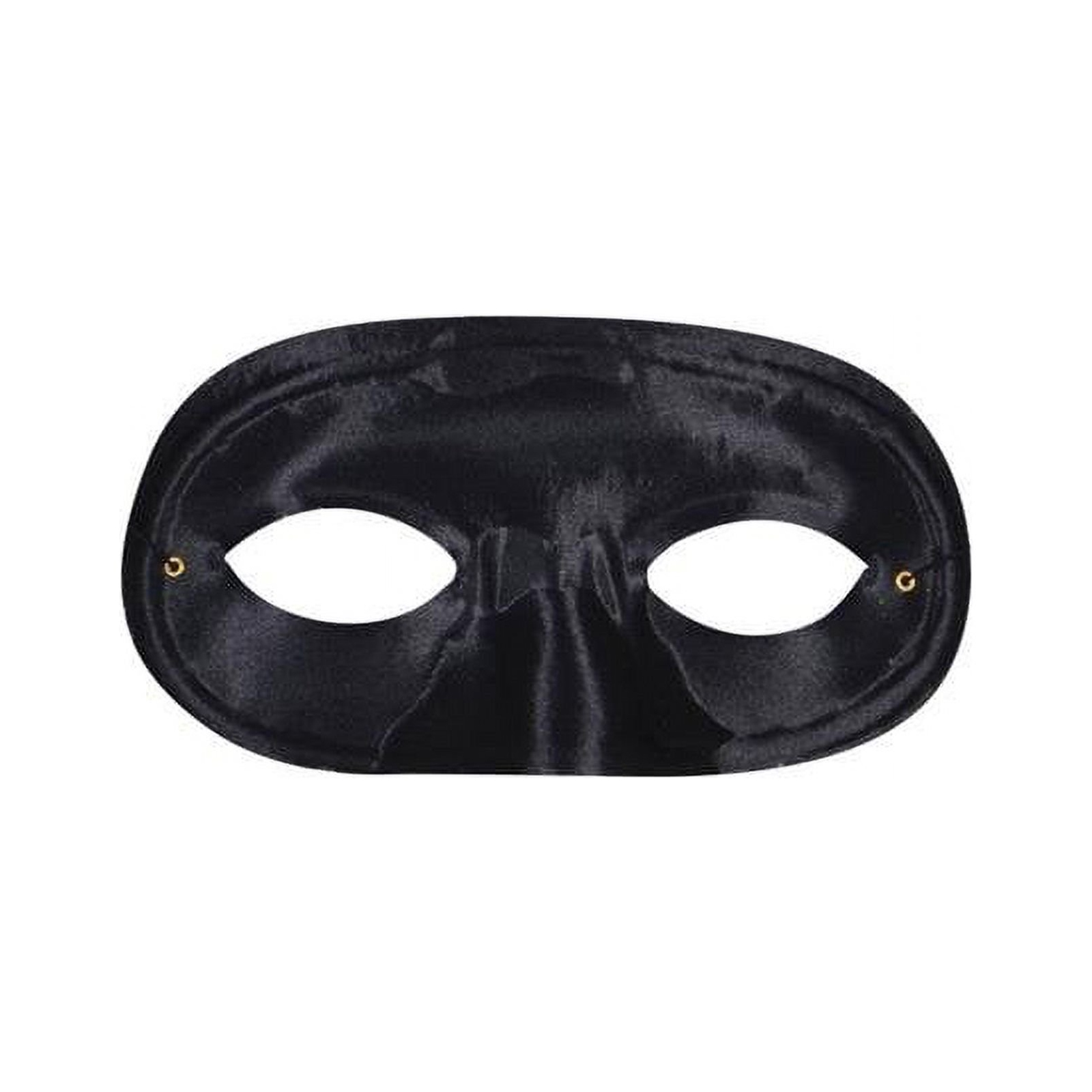 Bandit Half Domino Black Adult Mask