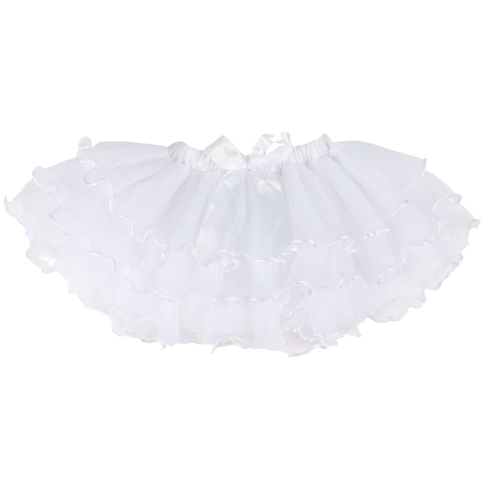 Kids White Layered Deluxe Tutu