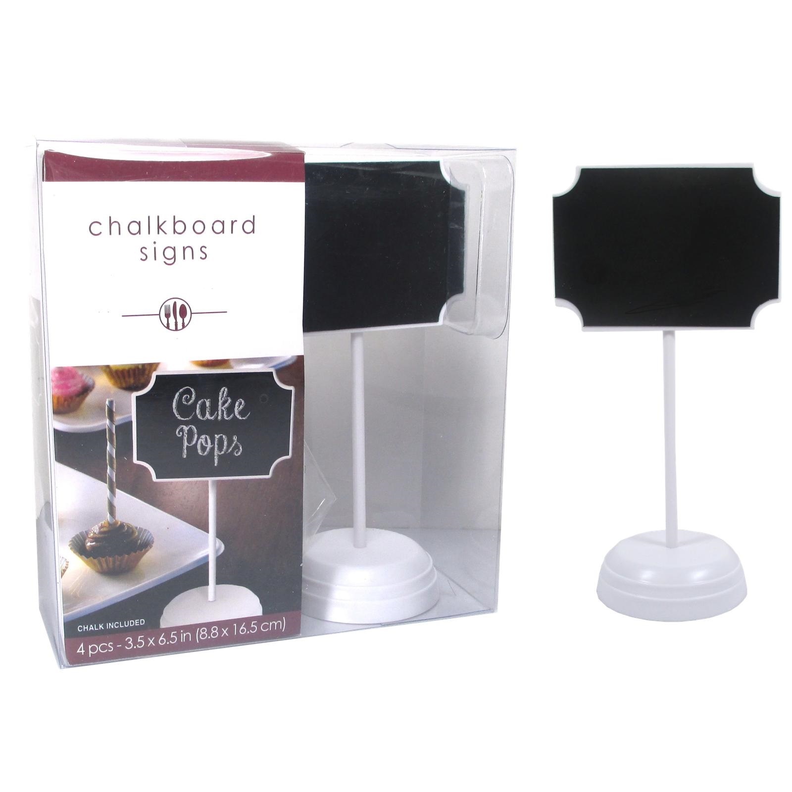 Chalkboard / Blackboard Signs (Pack of 4)