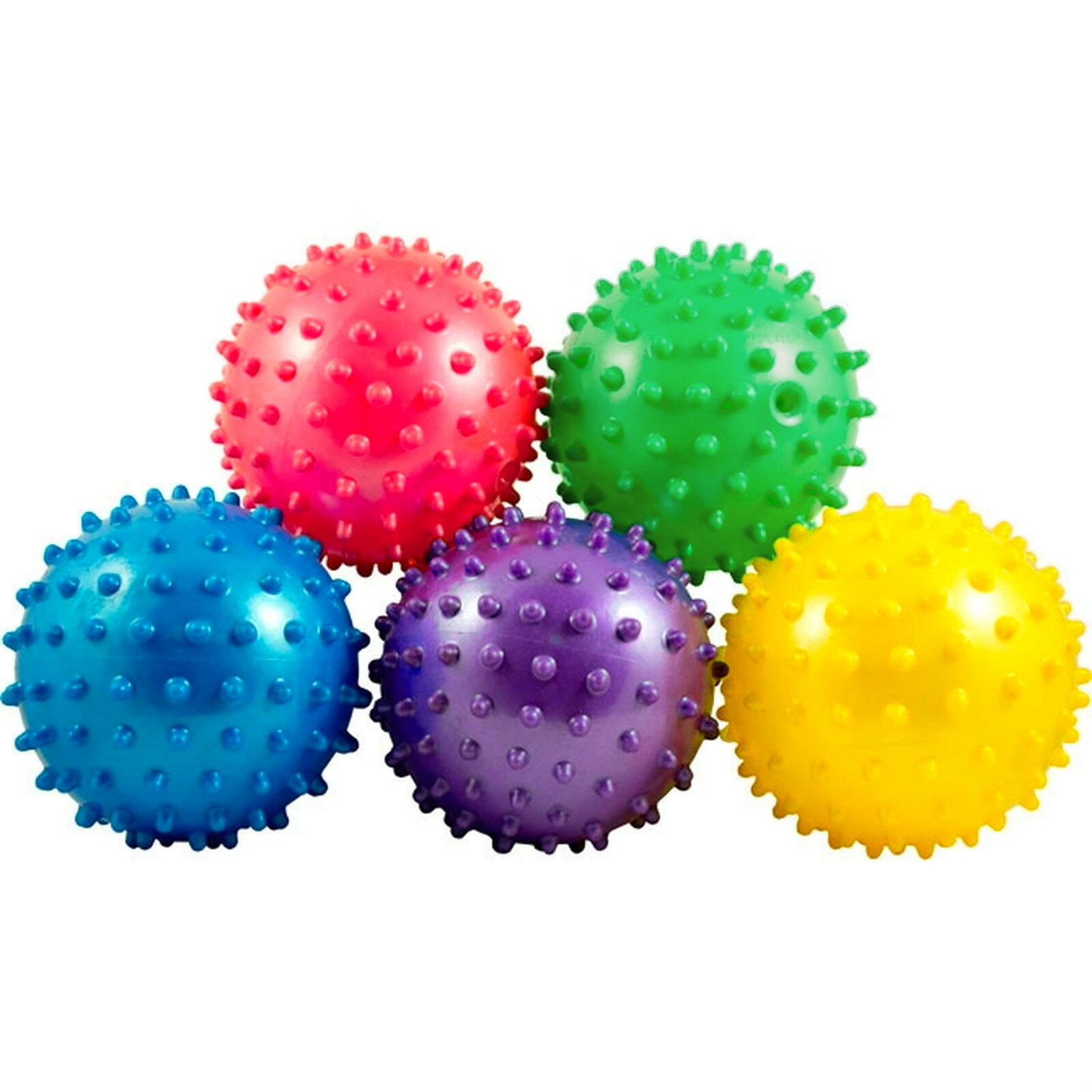 Assorted Coloured Spike Balls (Pack of 12)