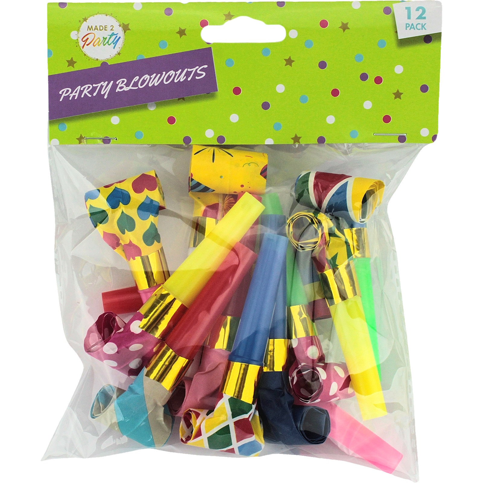 Assorted Party Blowers (Pack of 12)