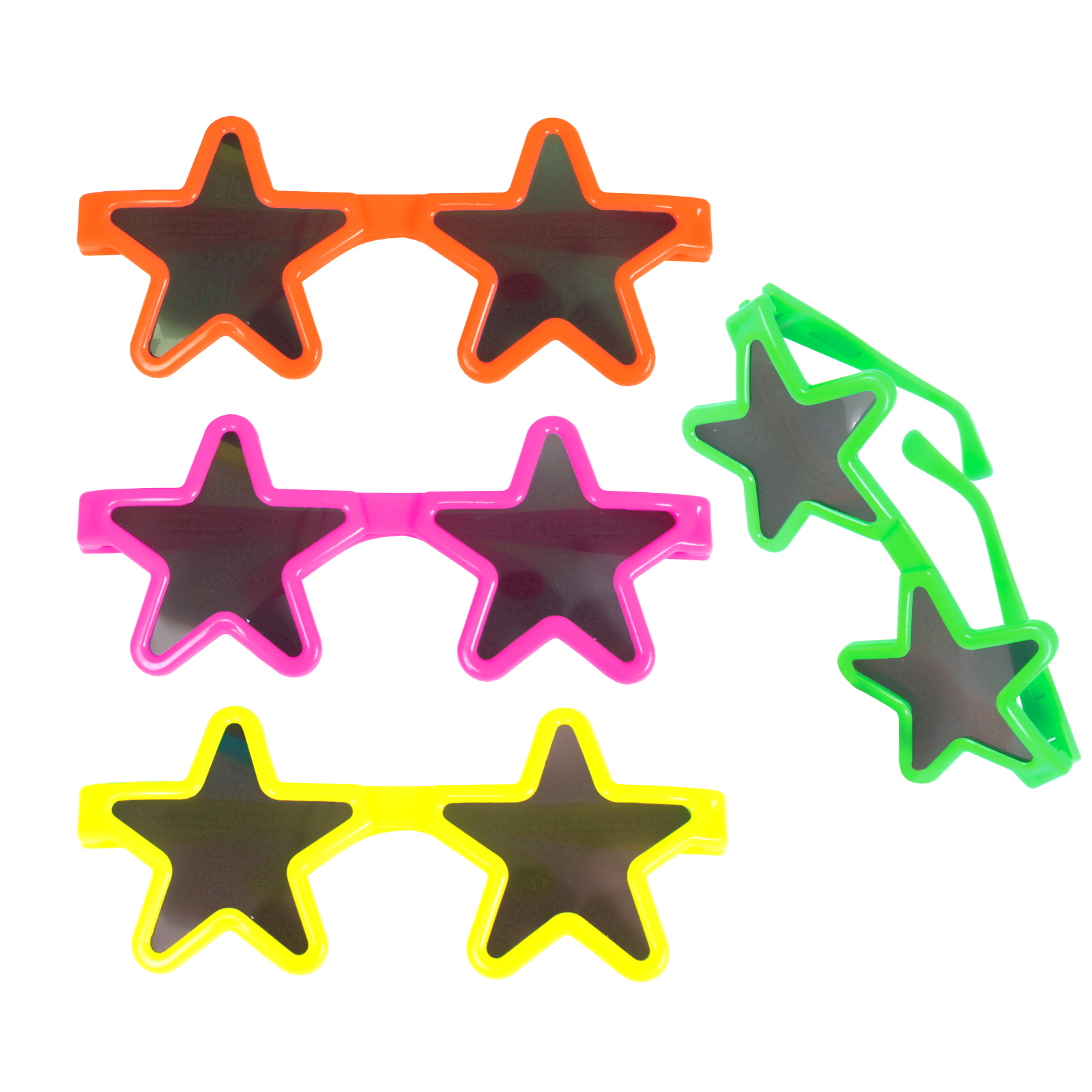 Coloured Star Glasses (Pack of 8) 