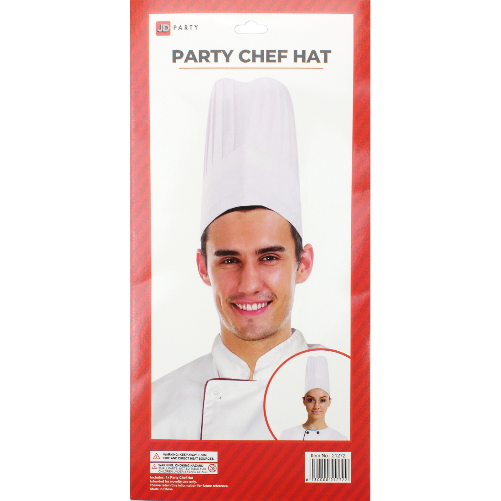 Tall White Chefs Hat