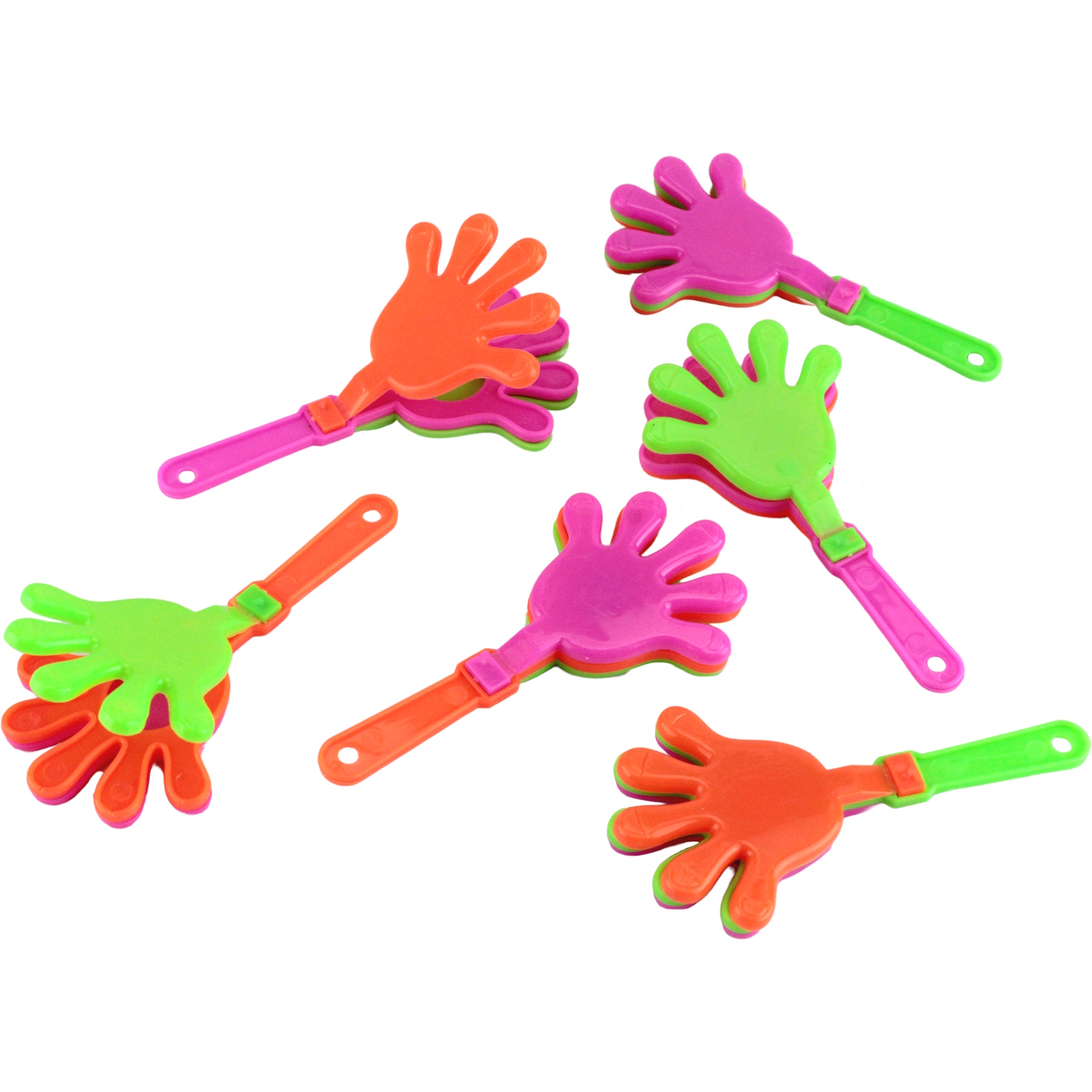 Neon Hand Clappers (Pack of 6)