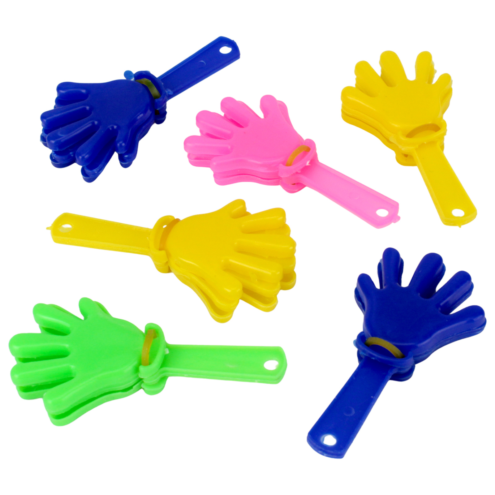 Mini Assorted Hand Clappers (Pack of 6) 