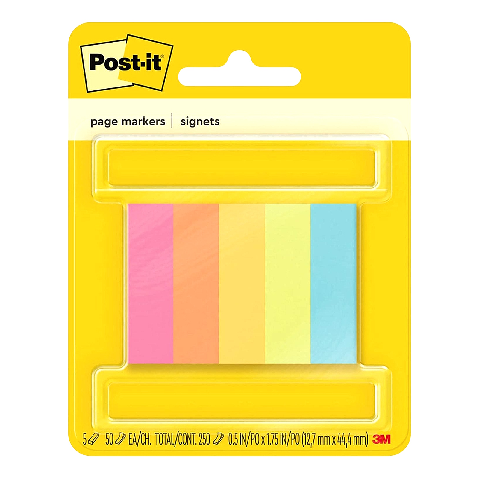 Assorted Post-it Page Markers (Pack of 5) 